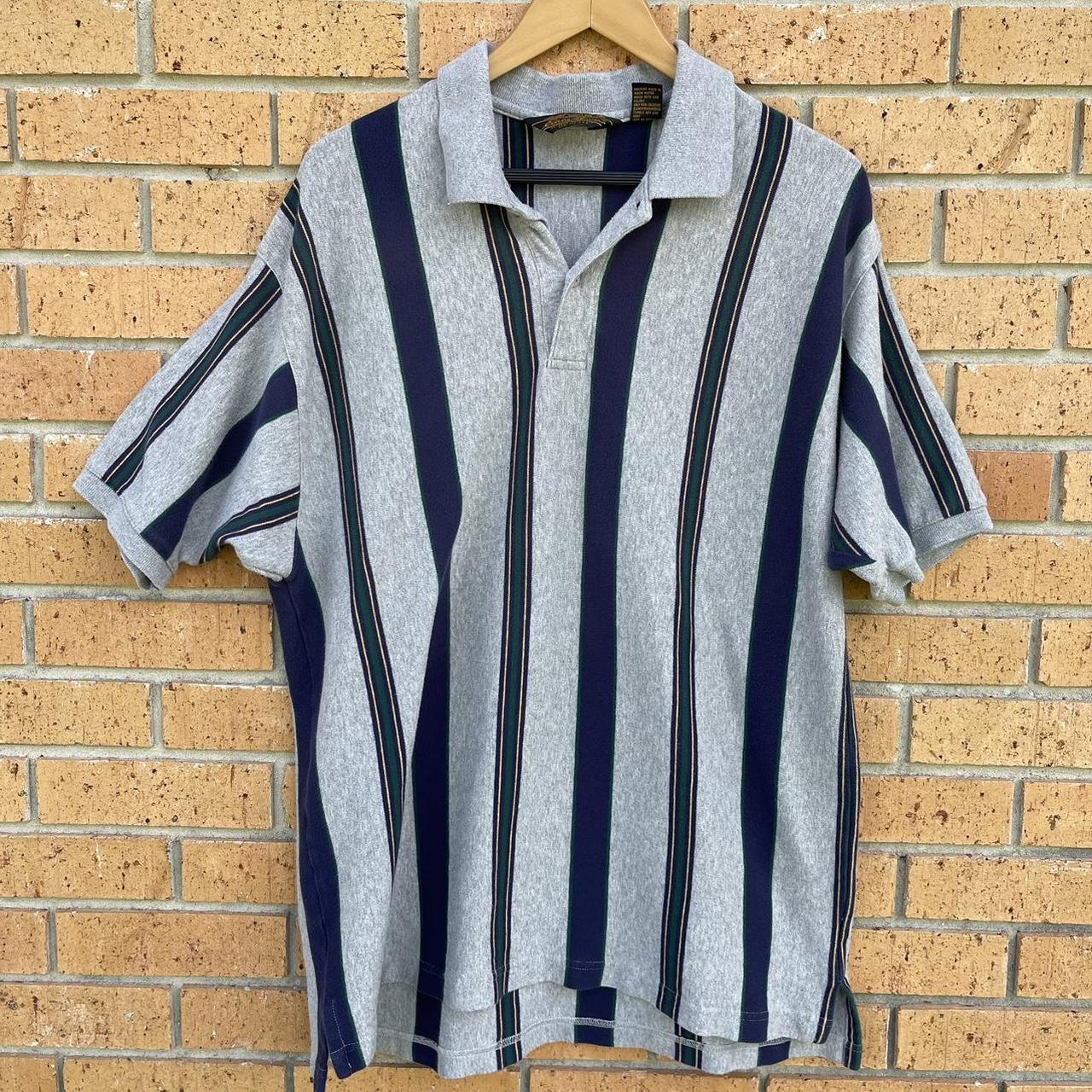 Eddie Bauer Men's Grey Poloshirts Depop