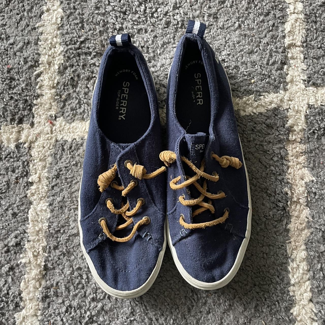 Sperry Women's Navy Loafers | Depop