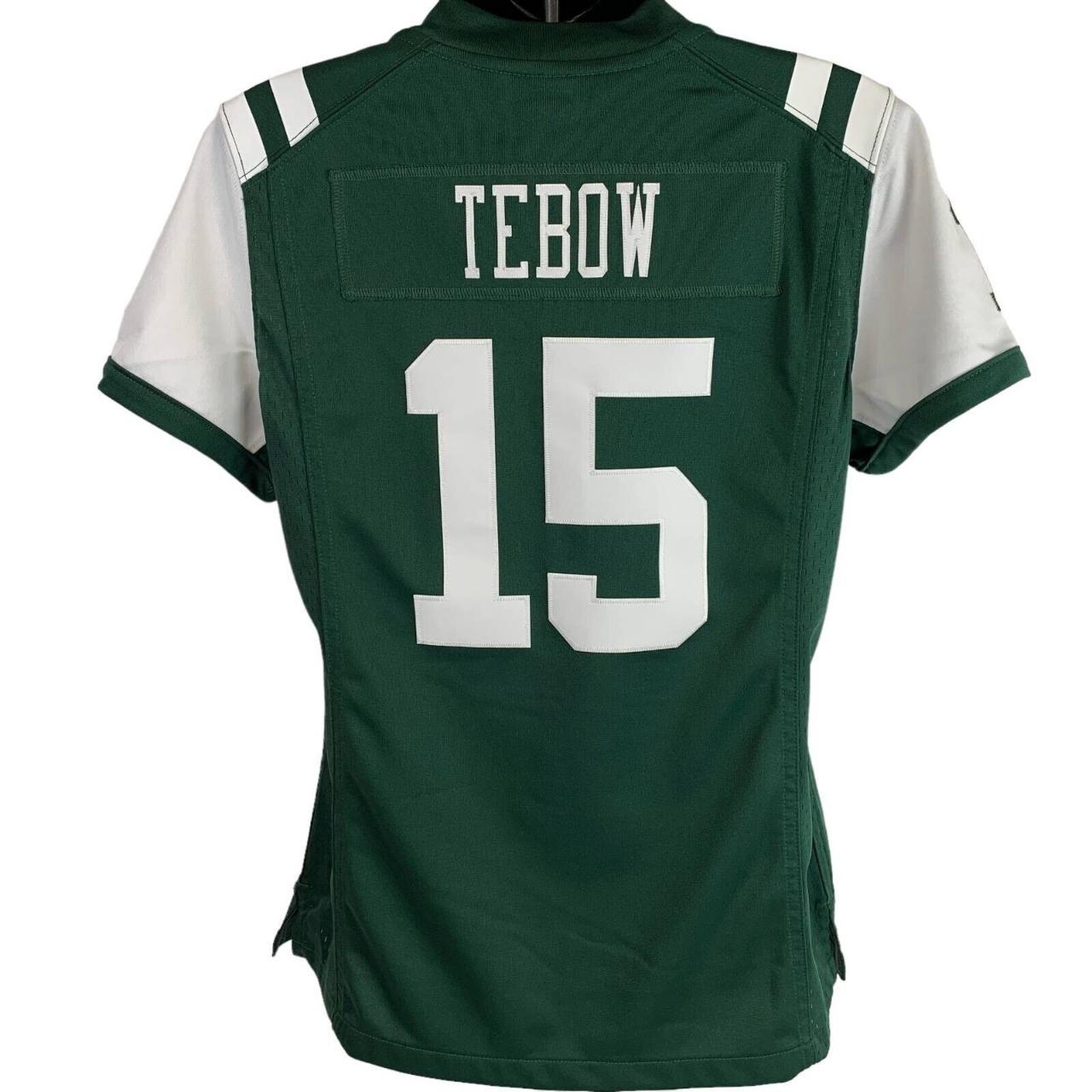 New York Jets Tim Tebow 15 Nike Womens Jersey Shirt - Depop