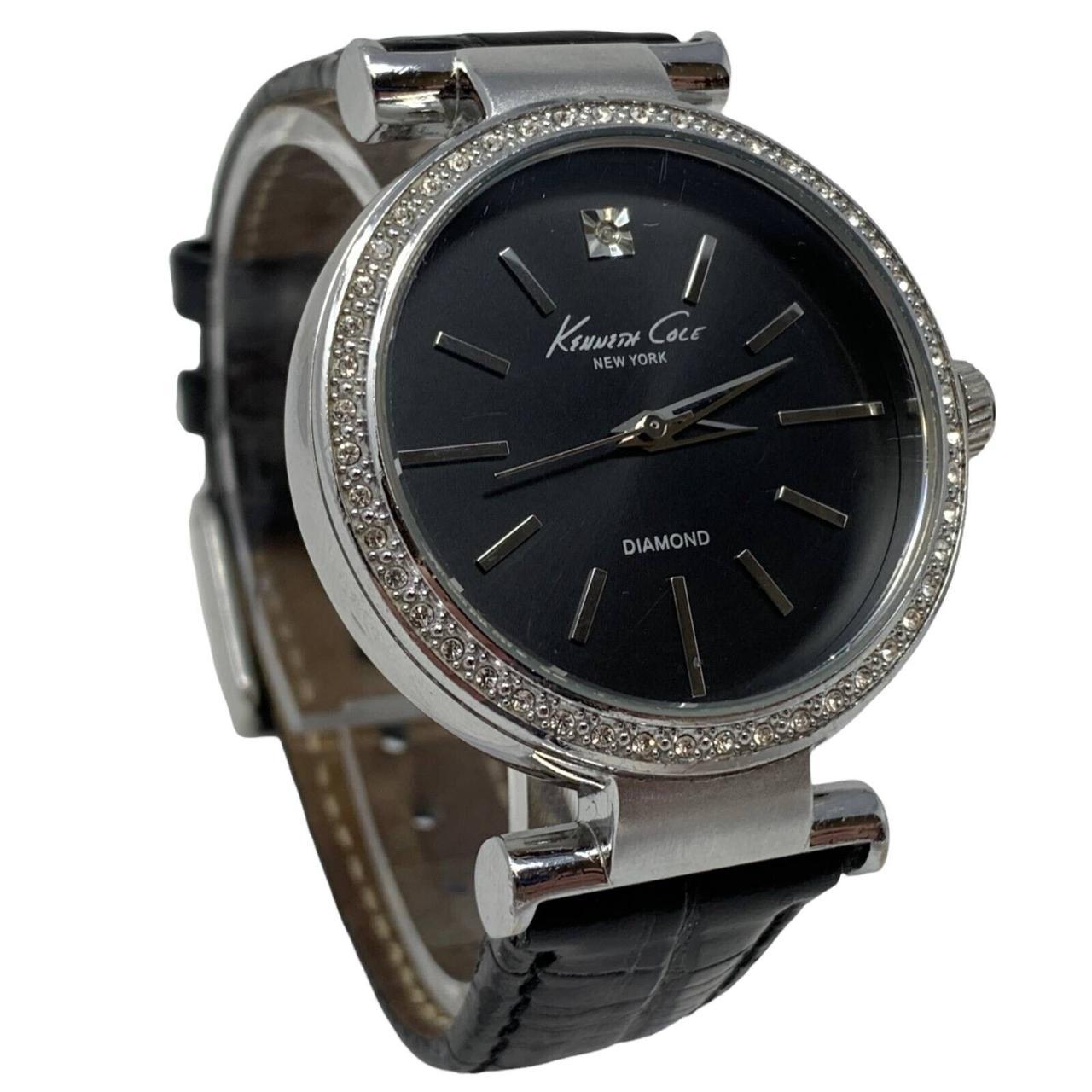 Kenneth cole black outlet diamond watch