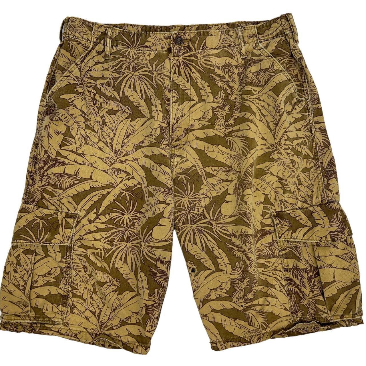 Mens floral hot sale cargo shorts