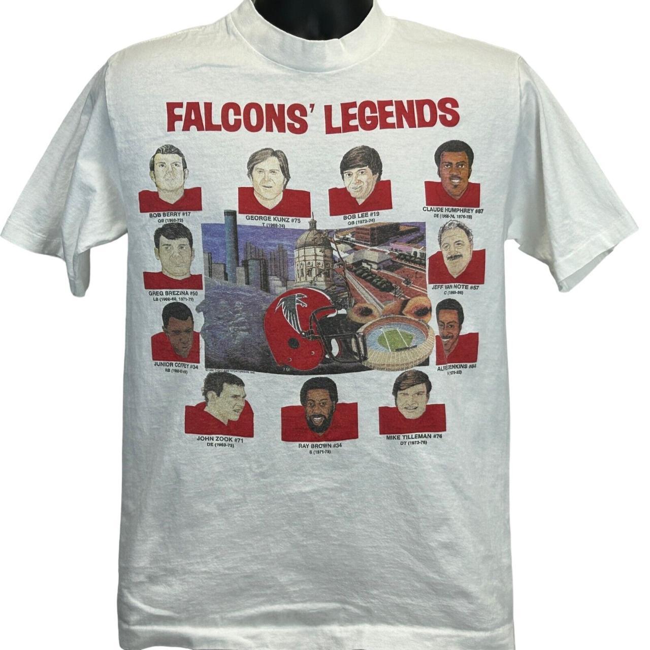 Atlanta Falcons T Shirt Vintage 80s NFL Football Made In USA Size Medium