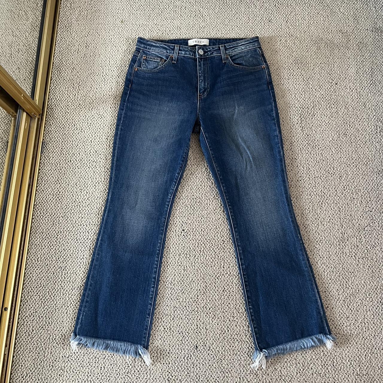 blue Trave denim jeans, never worn #Trave - Depop