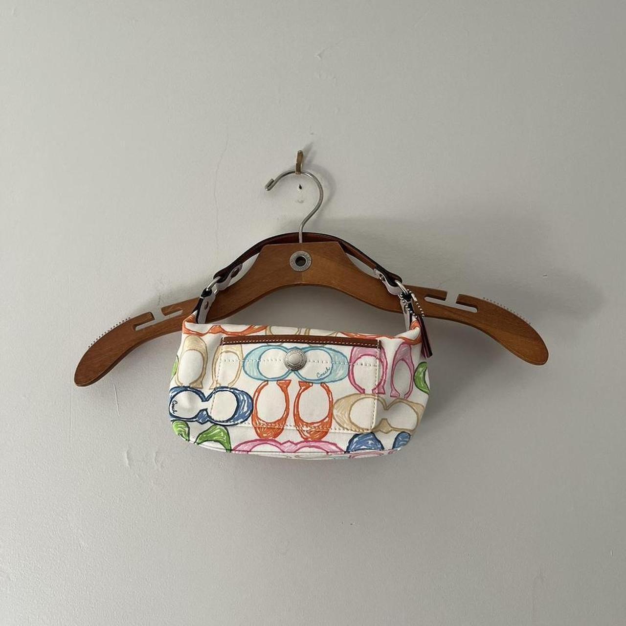 Buy the Coach Monogrammed Crossbody Bag Multicolor | GoodwillFinds