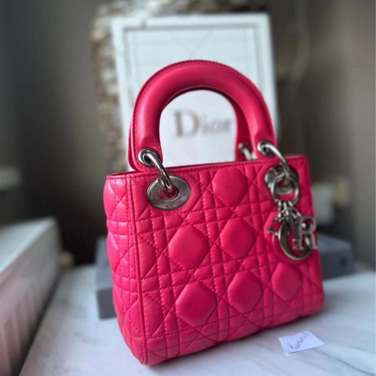 Mini lady Dior pink Beautiful bag from Dior in pink. Depop