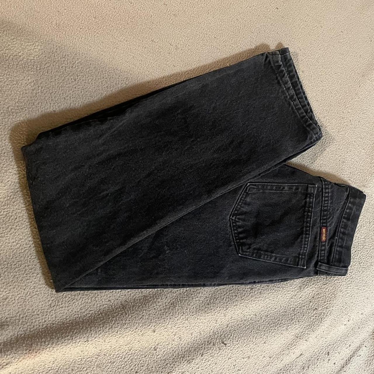 Washed Black Rustler Straight Leg Mid Rise Jeans,... - Depop