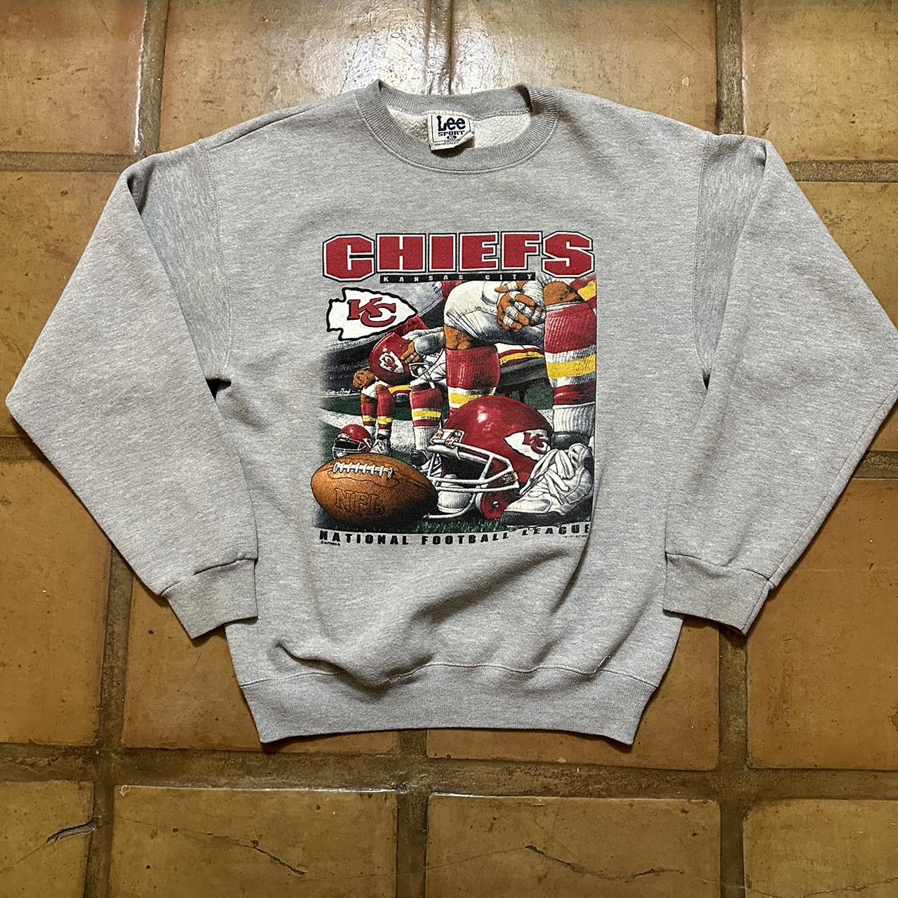 Kansas City Chiefs Vintage Lee Sport Crew Neck Sweatshirt Mens XL