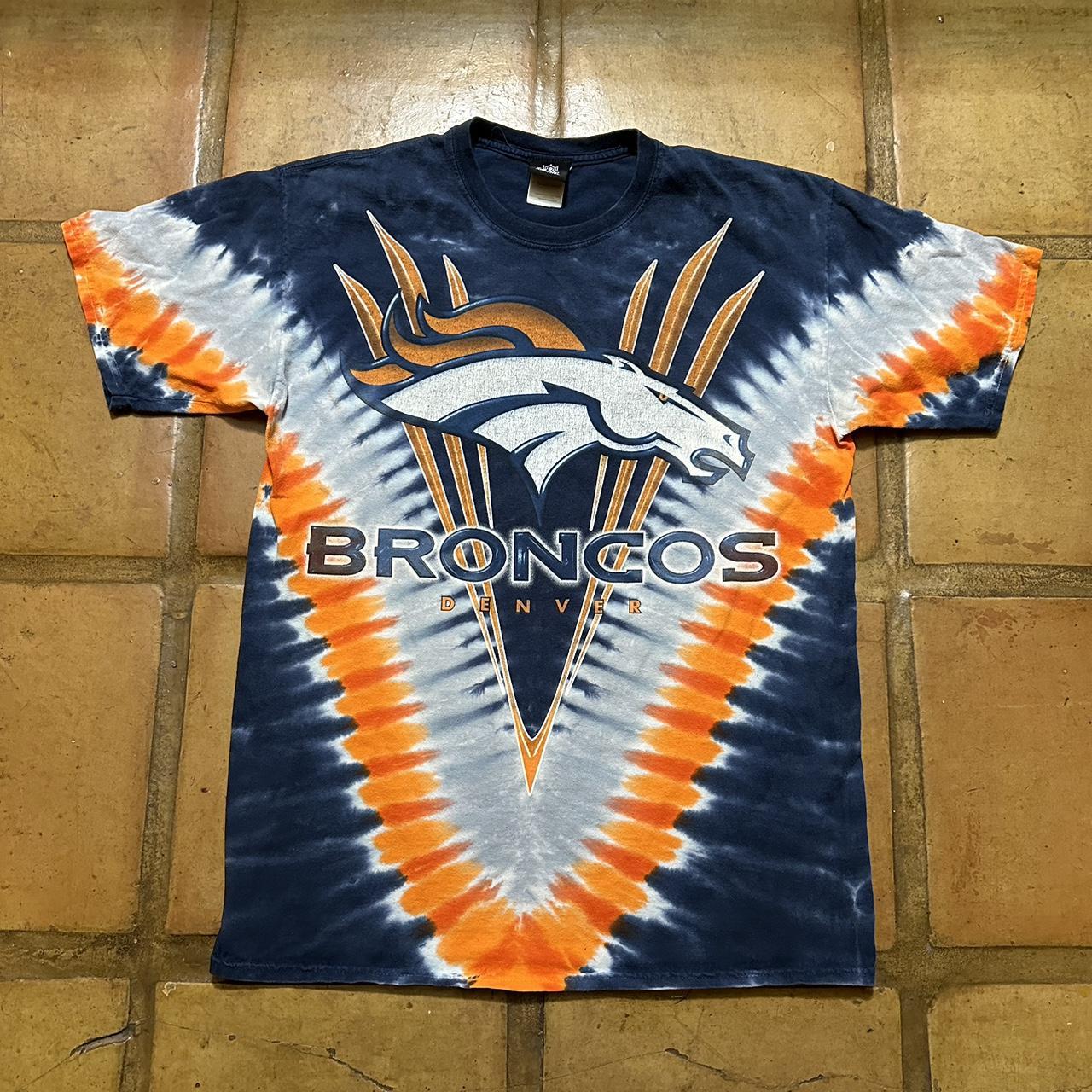 Denver Broncos Tie-Dye T-Shirt in size mens