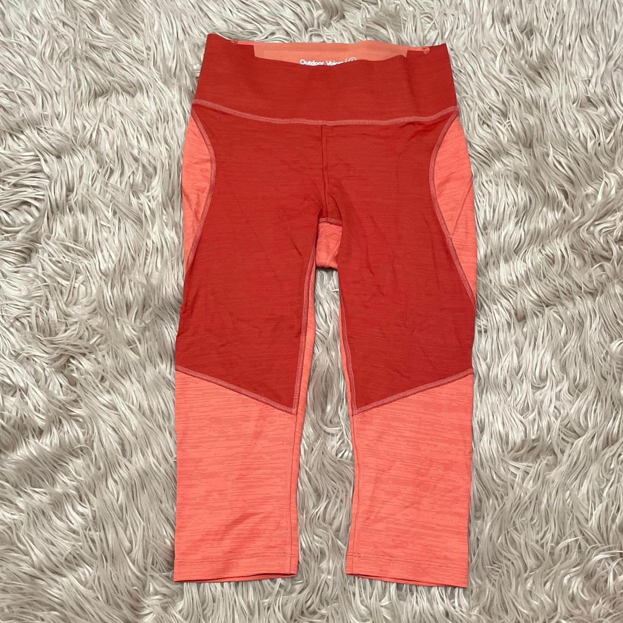 Awesome orange compression tights by outdoor voices. - Depop