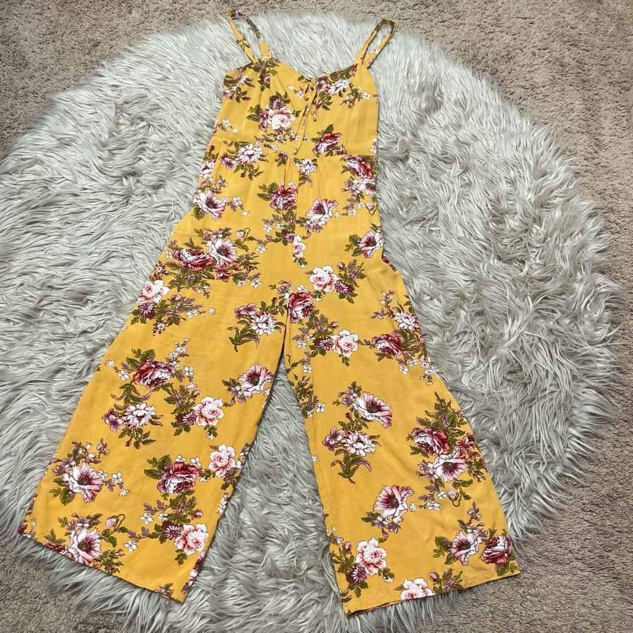 yellow floral jumpsuit target