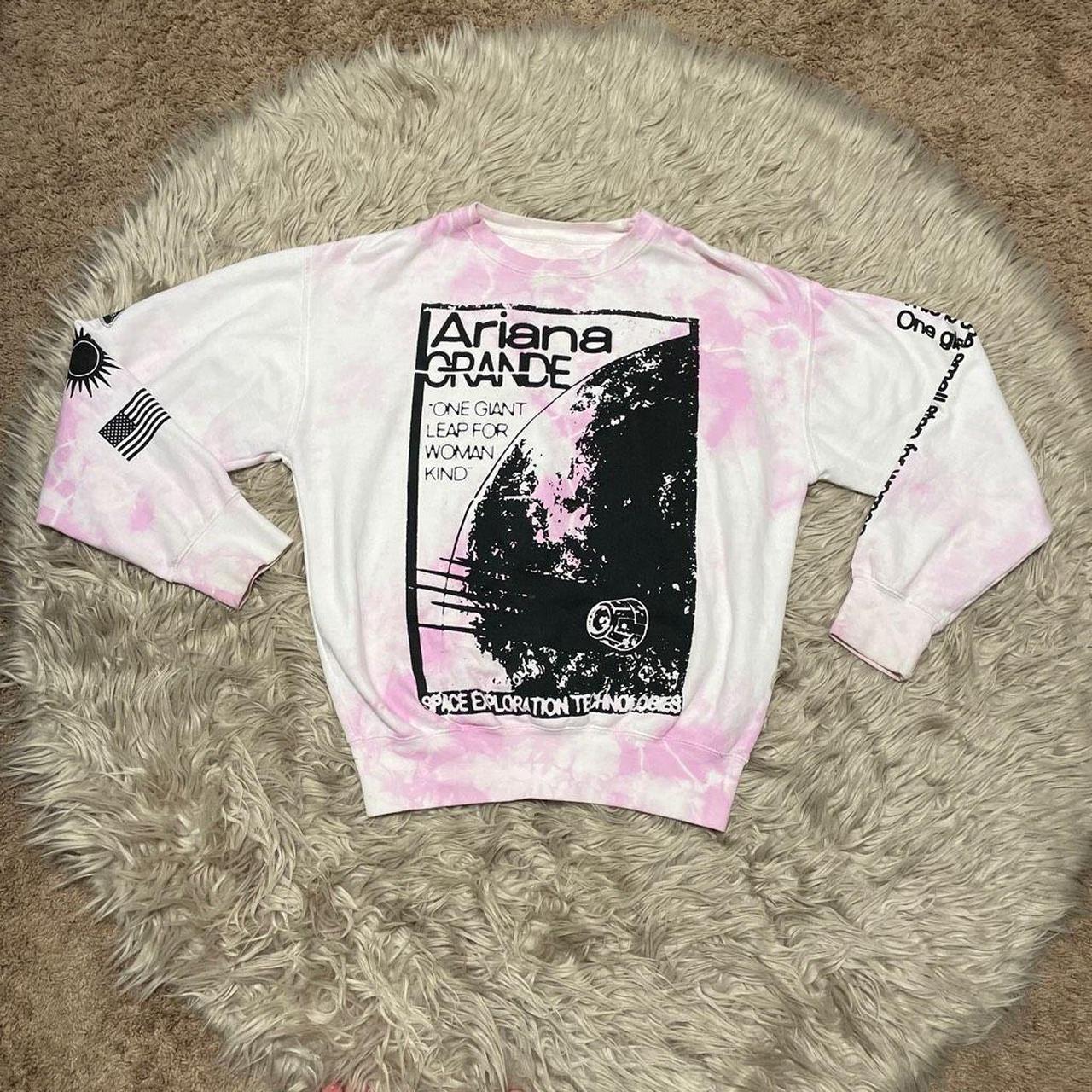 Ariana Grande Women's Pink Sweatshirt | Depop