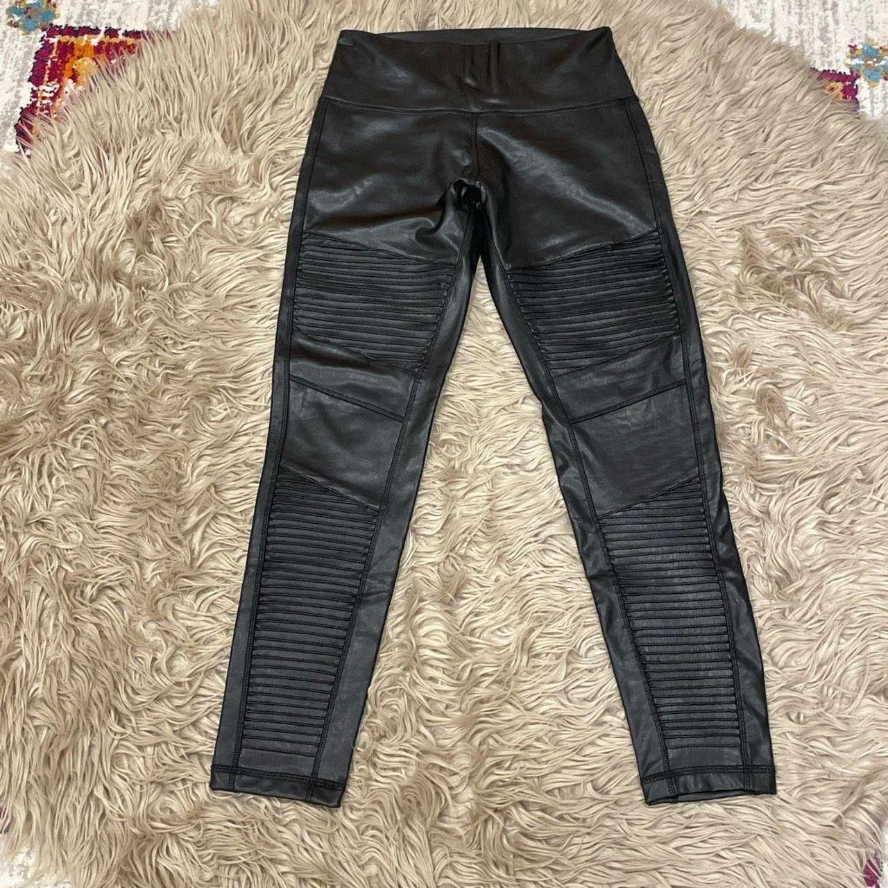 7 for all mankind faux leather leggings. Size