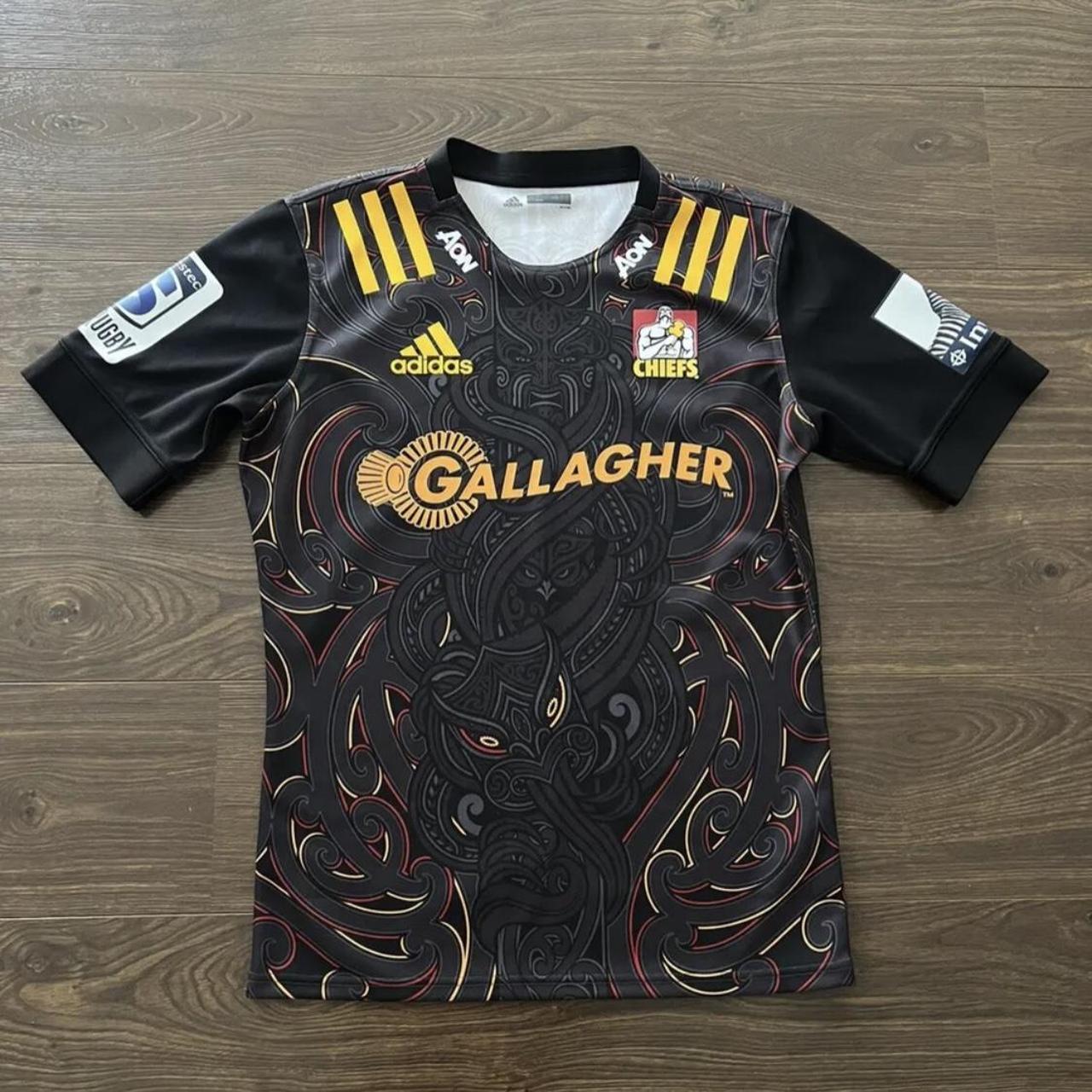 VINTAGE ADIDAS MENS WAIKATO CHIEFS RUGBY JERSEY SHIRT SIZE MEDIUM