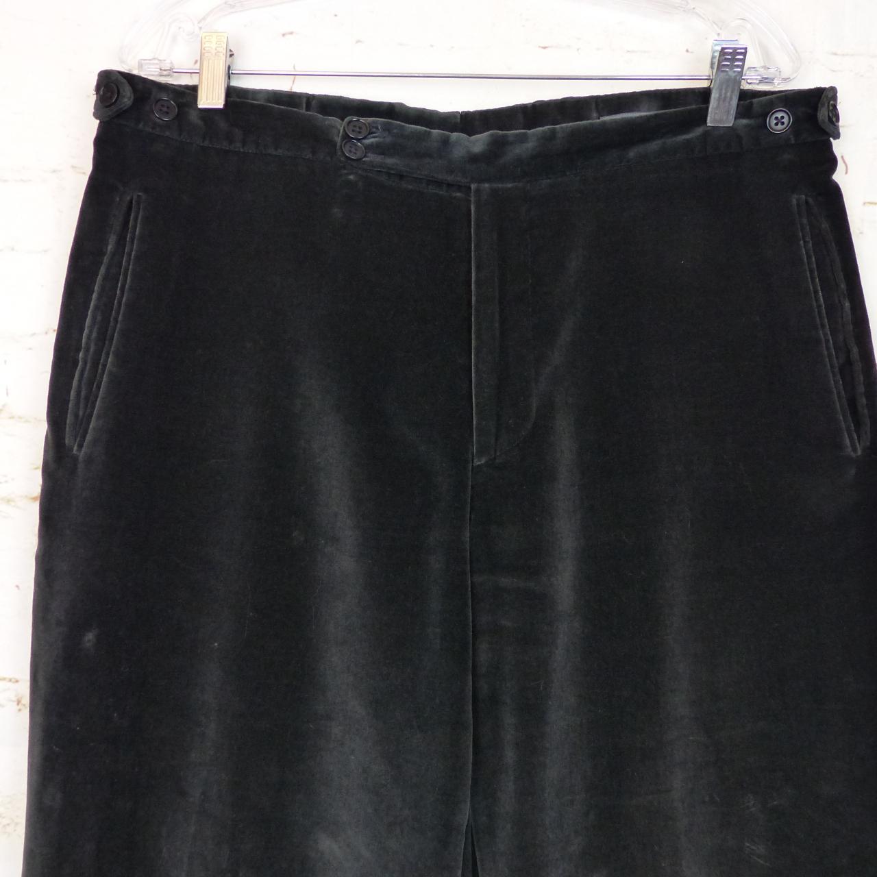 Buy MOSS Black Slim Fit Velvet Dress Trousers from Next USA