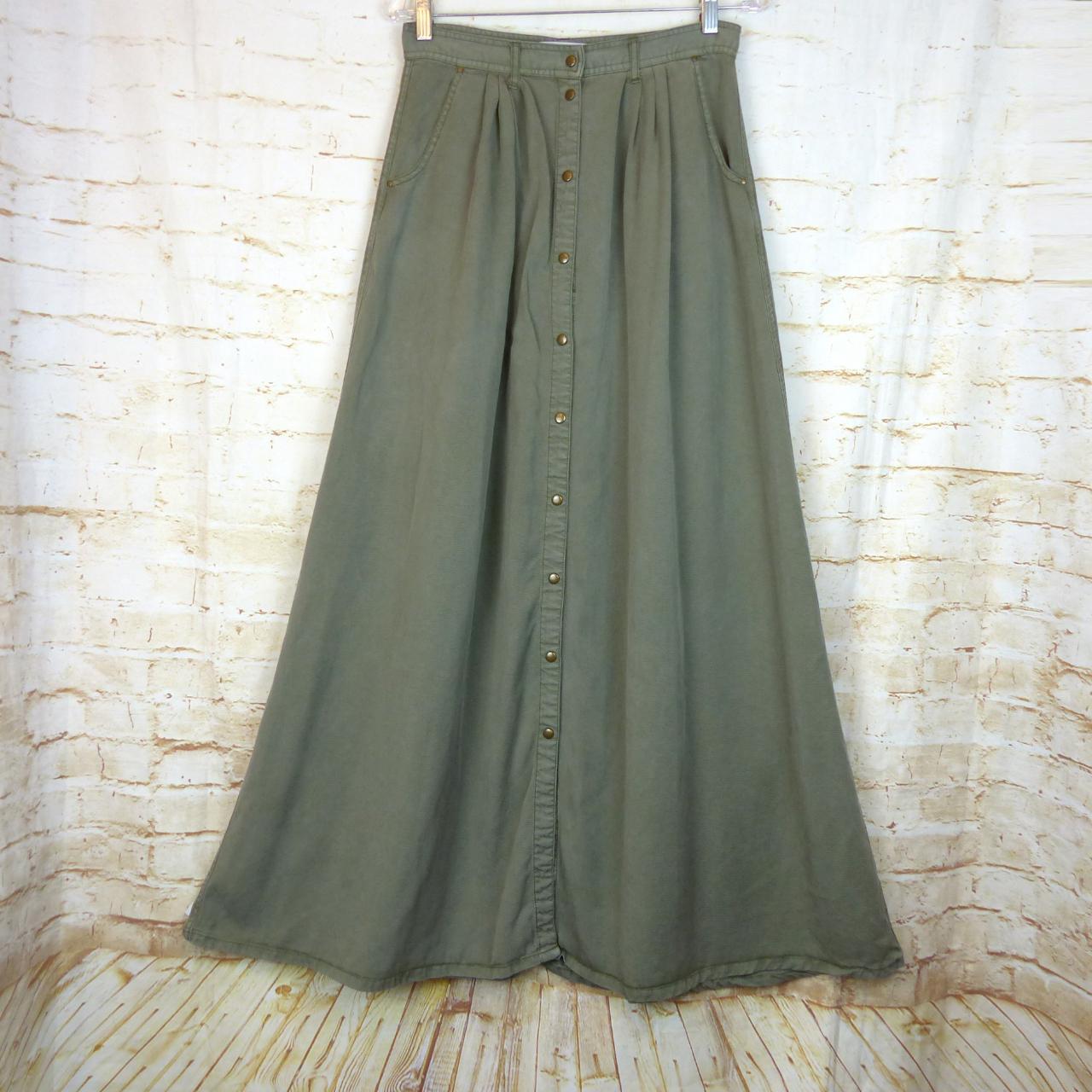 Pistola Maxi Skirt Womens Size S My Squad Olive Depop