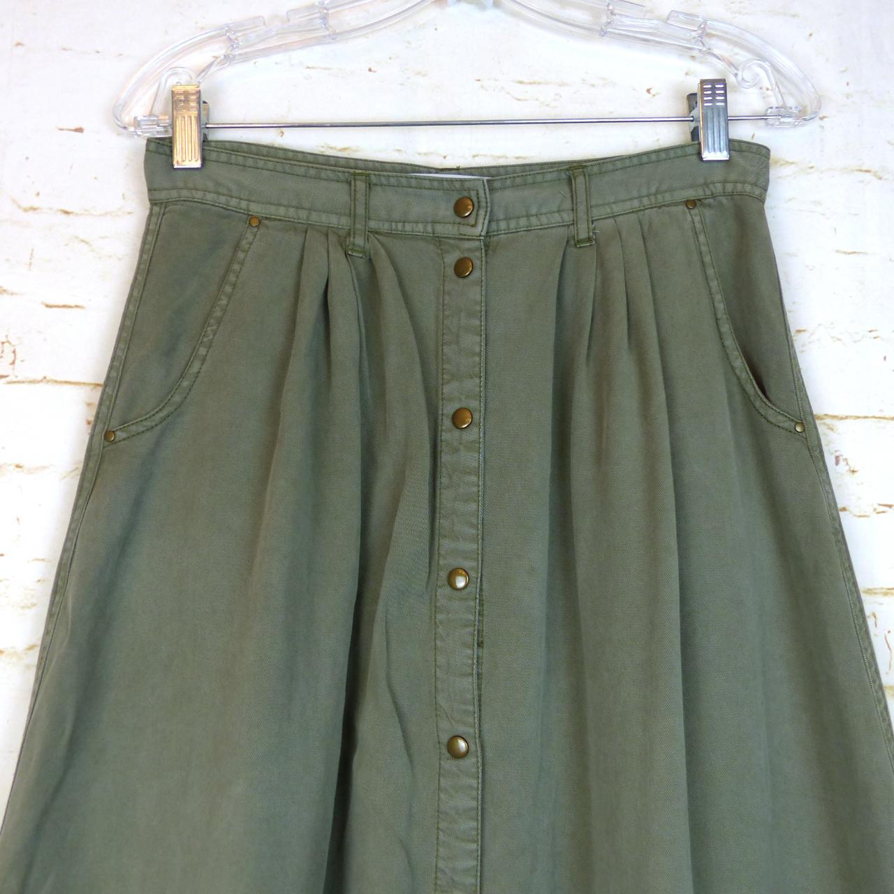 My squad olive hotsell green maxi skirt pistola