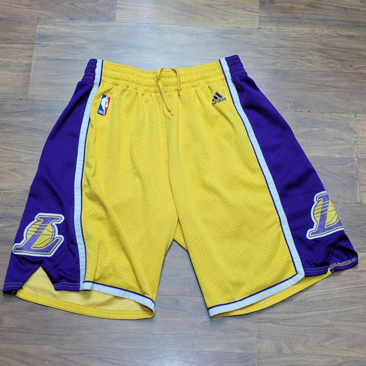 Gray, NBA Los Angeles Lakers Shorts (NBA Brand) - - Depop