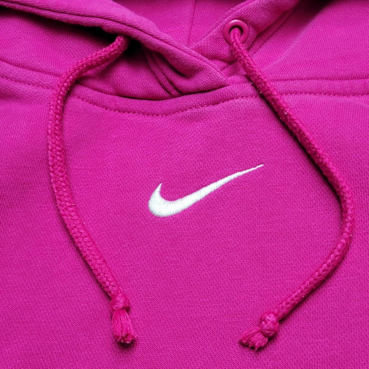 Modern Nike, center swoosh, bright pink, pullover... - Depop