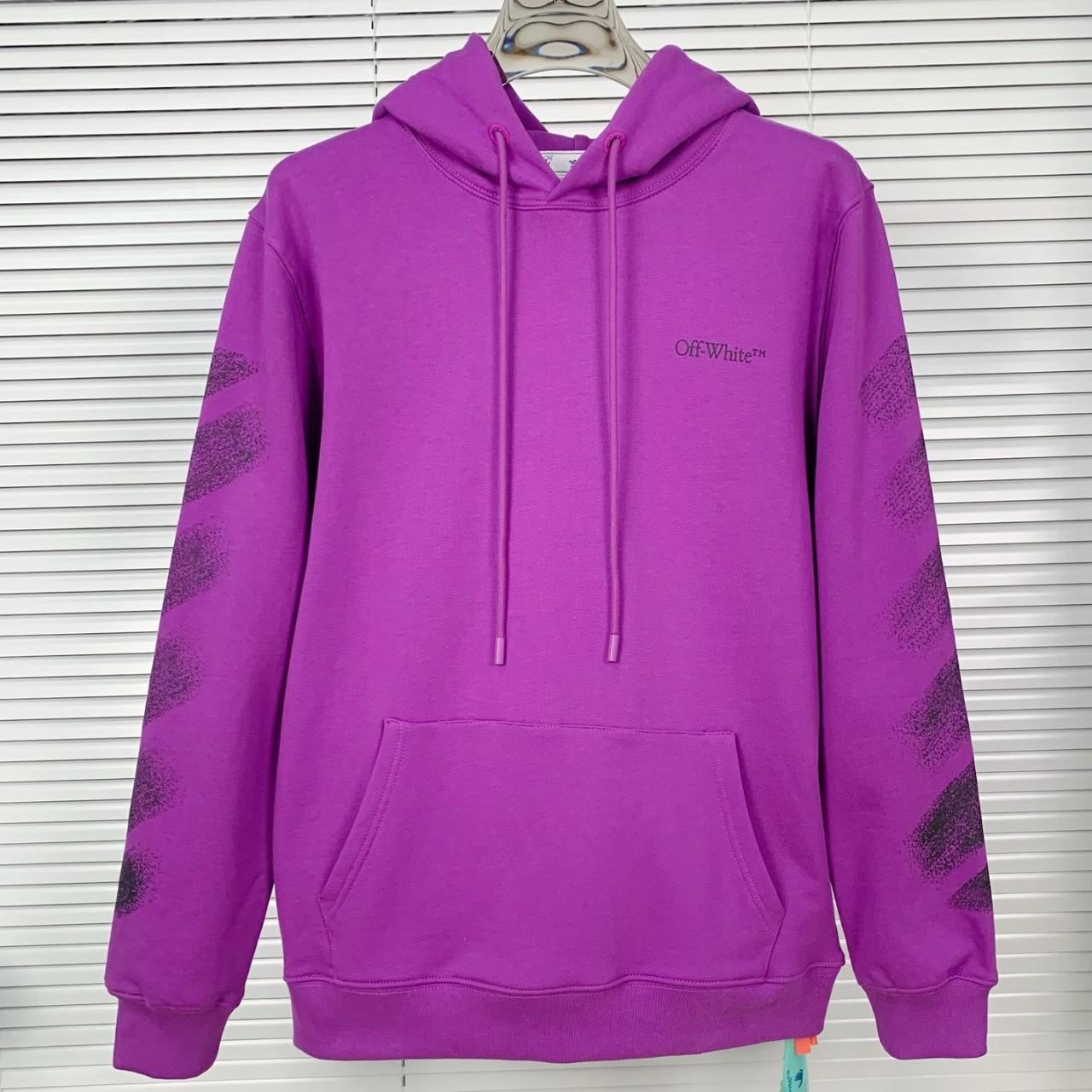 Off white sale purple hoodie