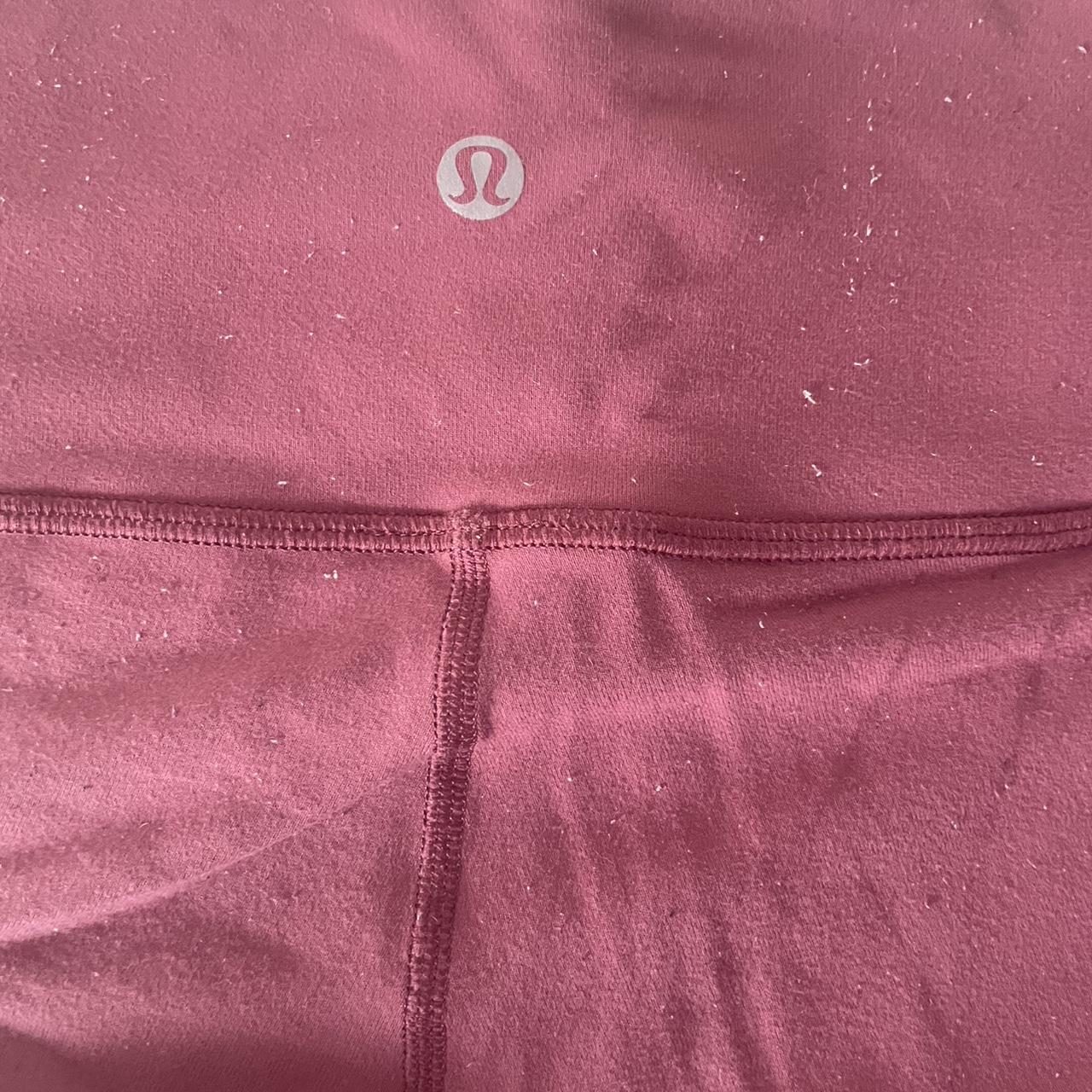 Rose pink lululemon Wunder under leggings 23” (UK... - Depop