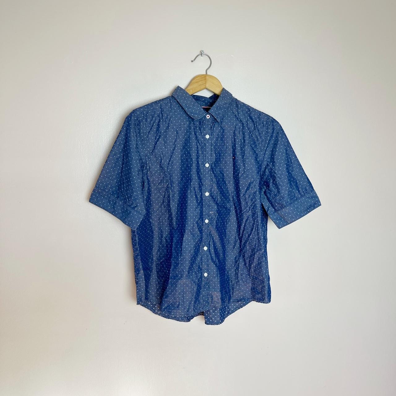 Tommy Hilfiger Men's Blue Shirt | Depop