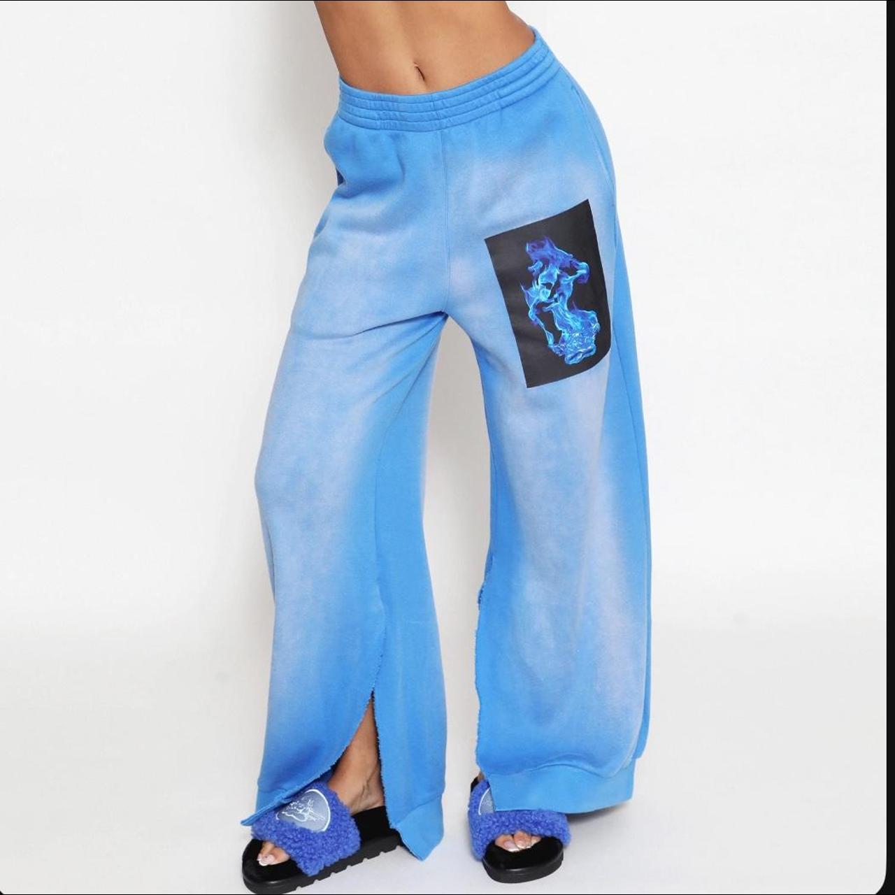 Flame Sweatpants -cute sweats -trendy -comfy - Depop