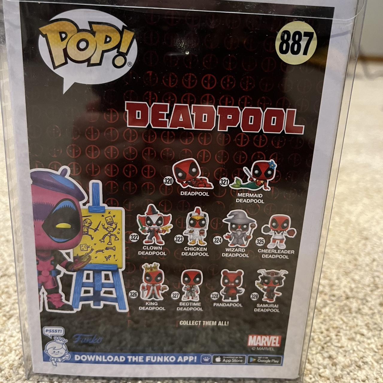 Funko Pop Deadpool Blacklight Gamestop Exclusive - Depop