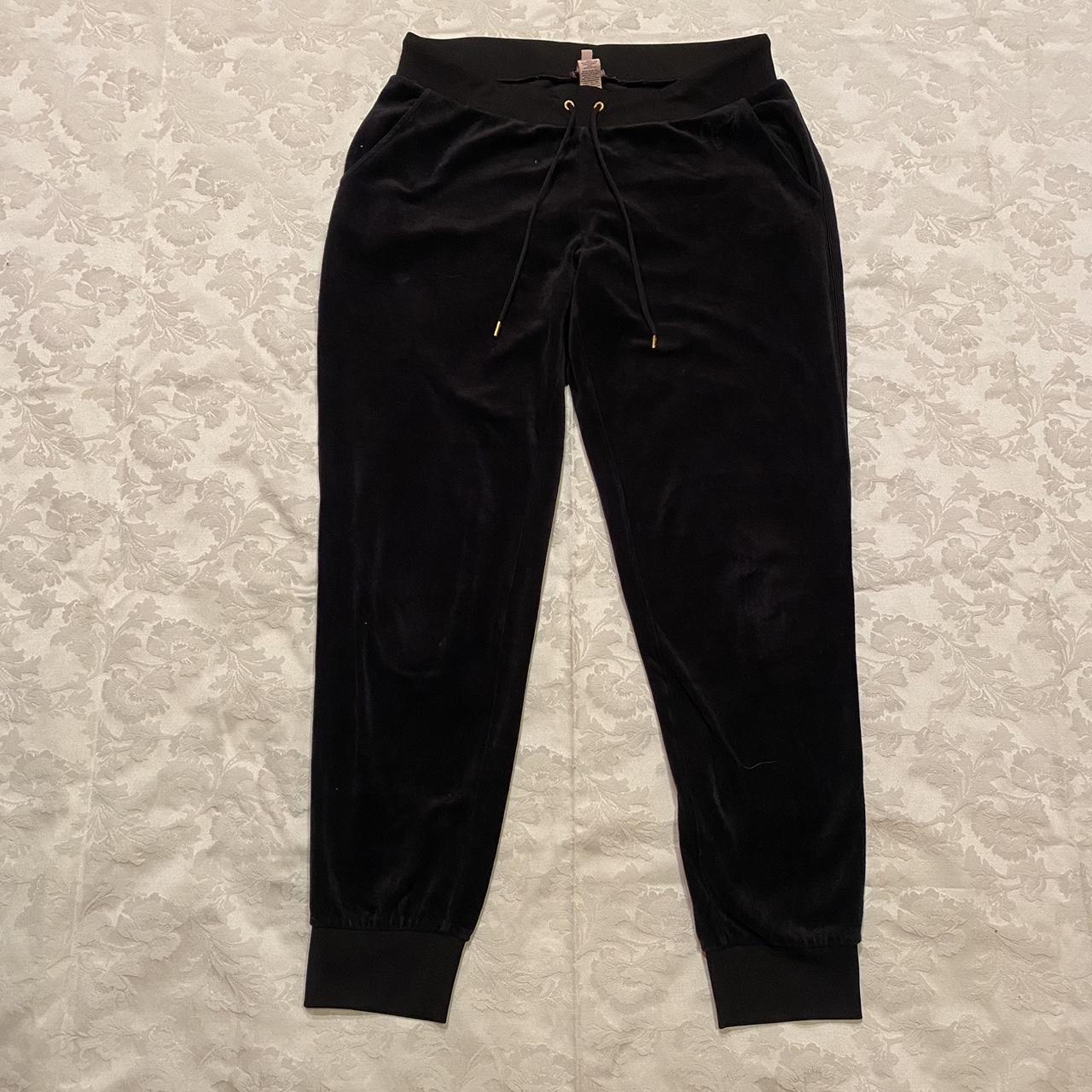 Juicy black velvet online joggers