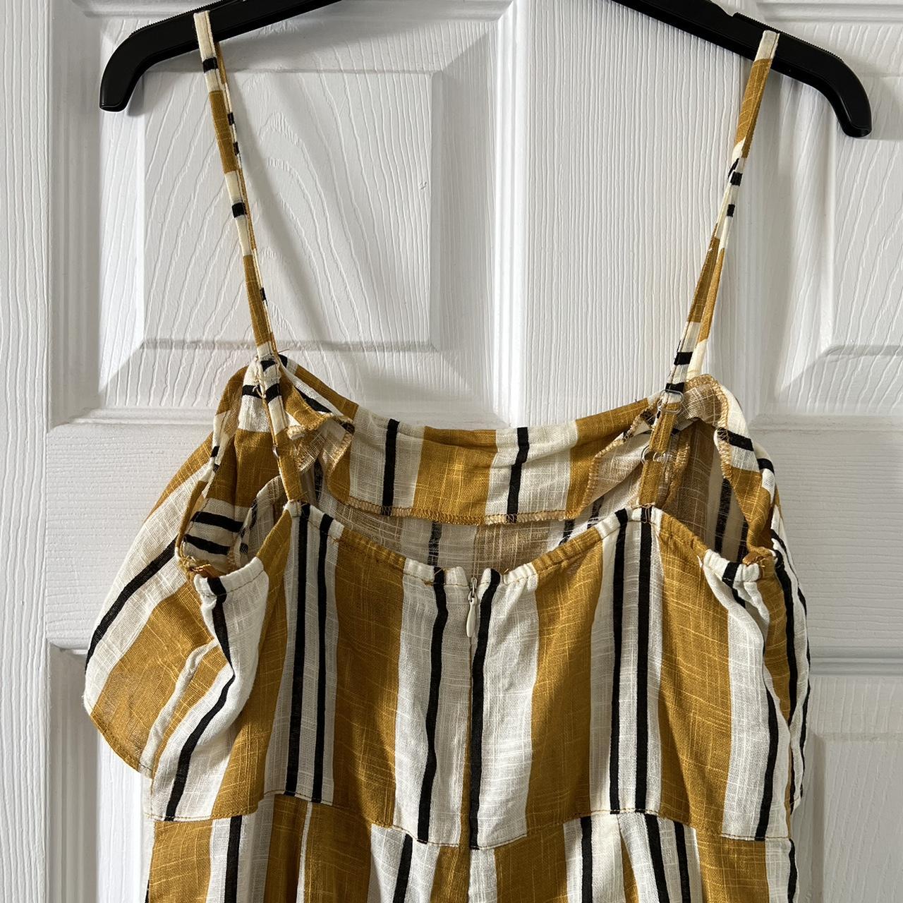Primark Women's Yellow and Black Jumpsuit Depop