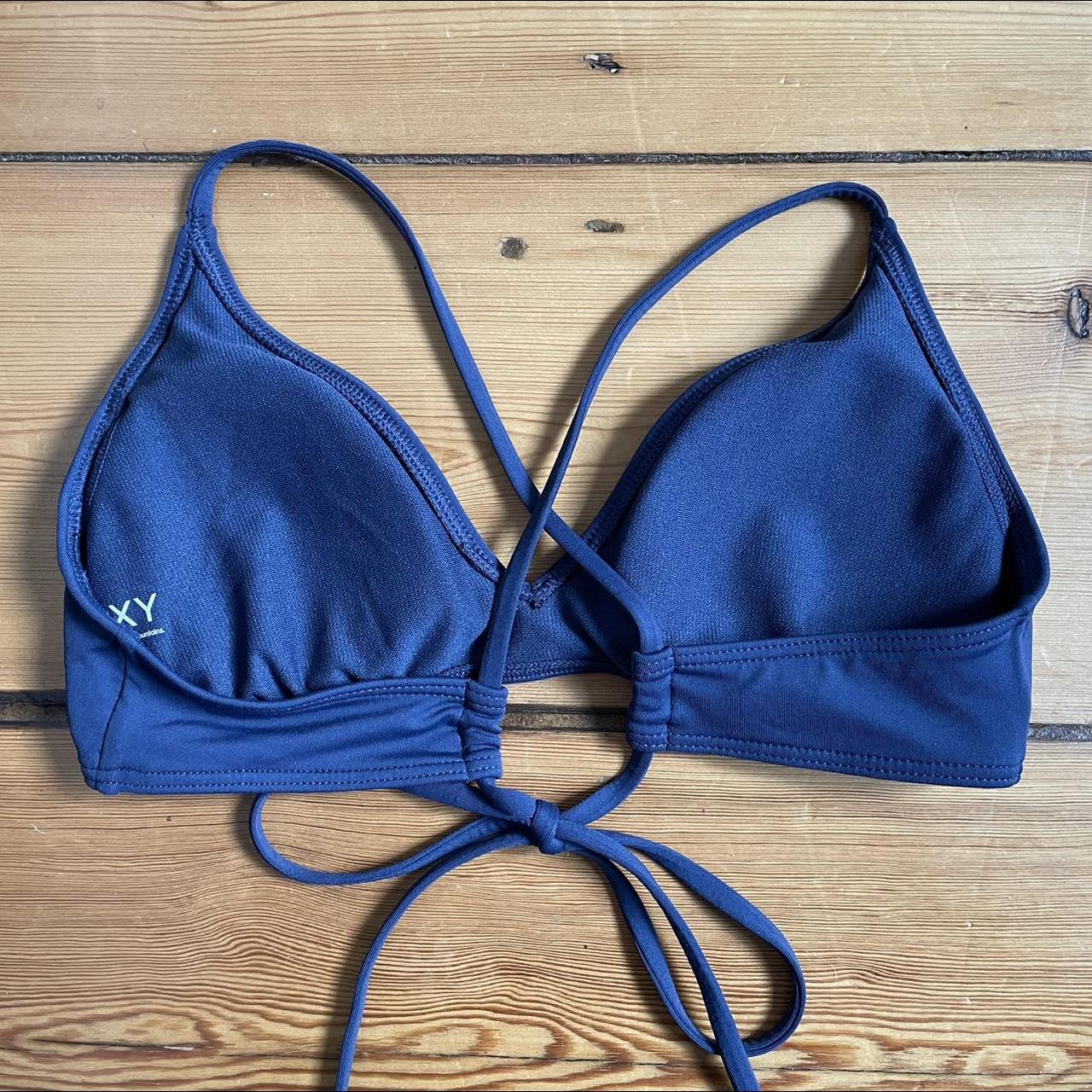 Roxy Women's Navy Bikiniandtankinitops Depop