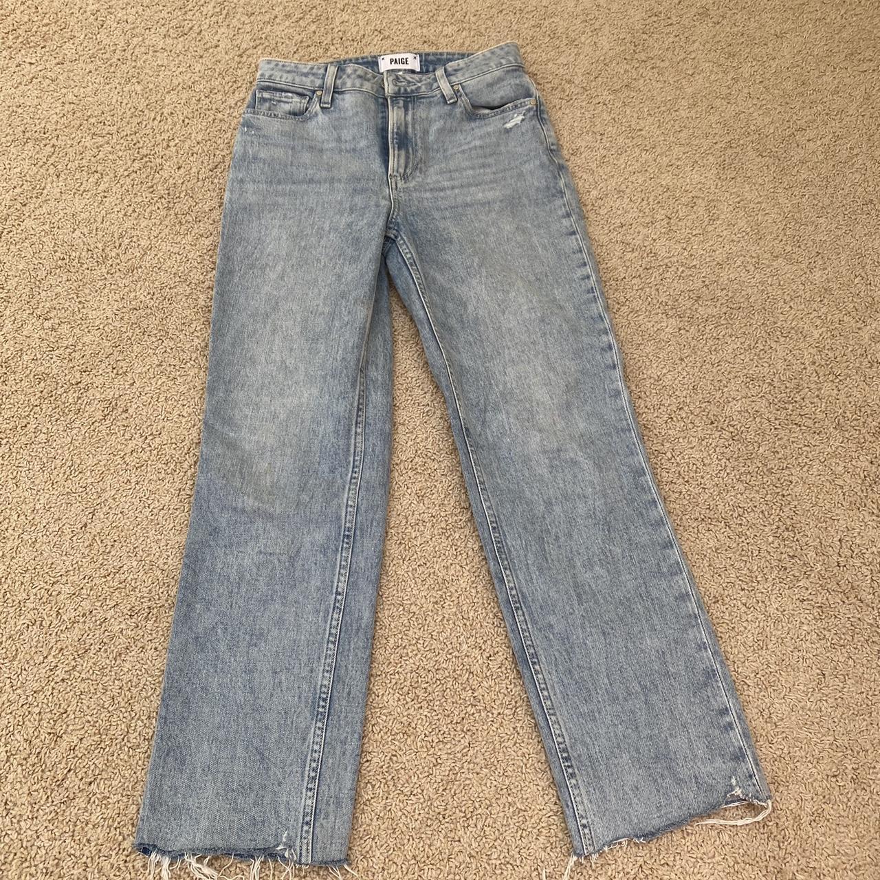 PAIGE Women's Blue and Navy Jeans (2)
