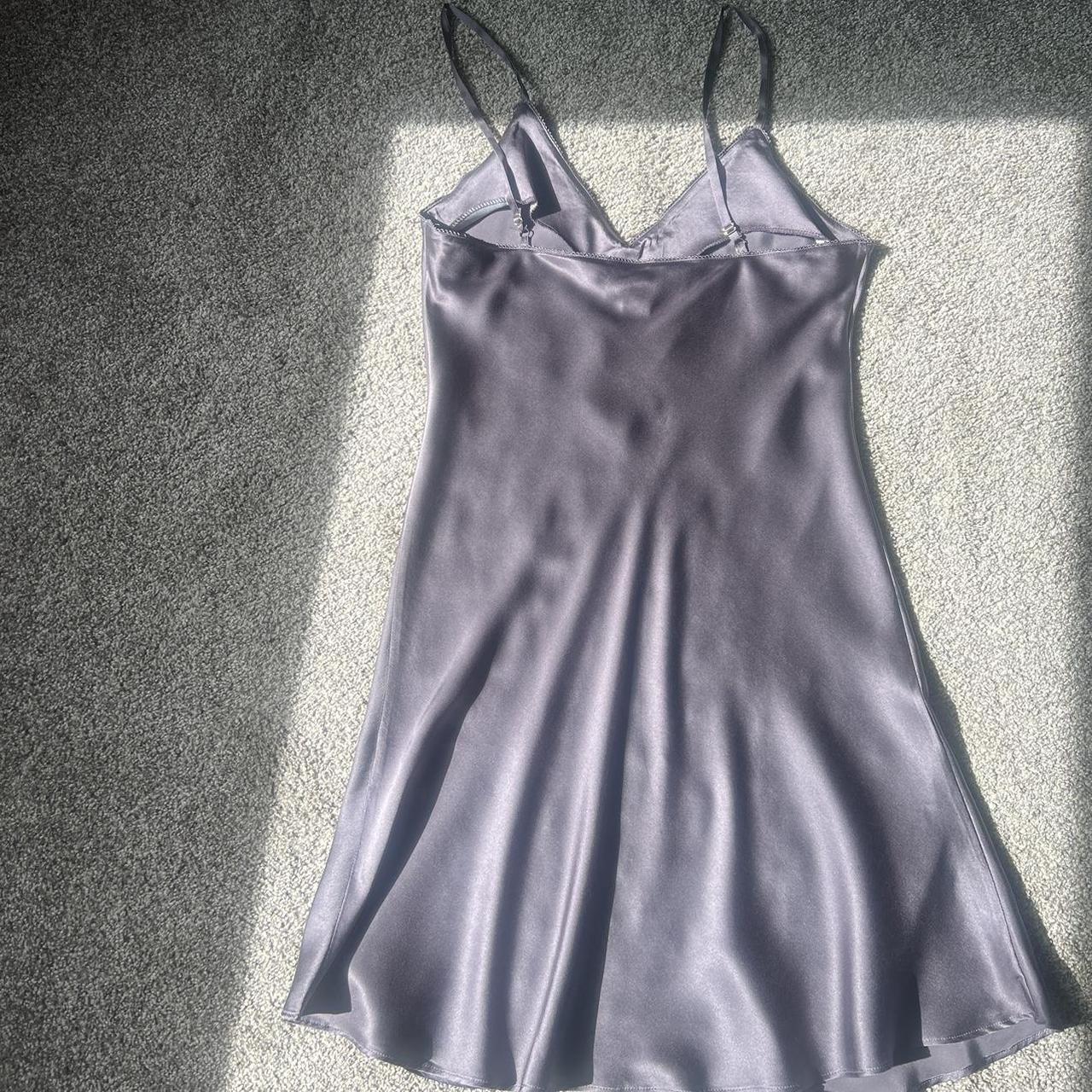 Grayish purple silk slip dress from SilkSilky!... - Depop