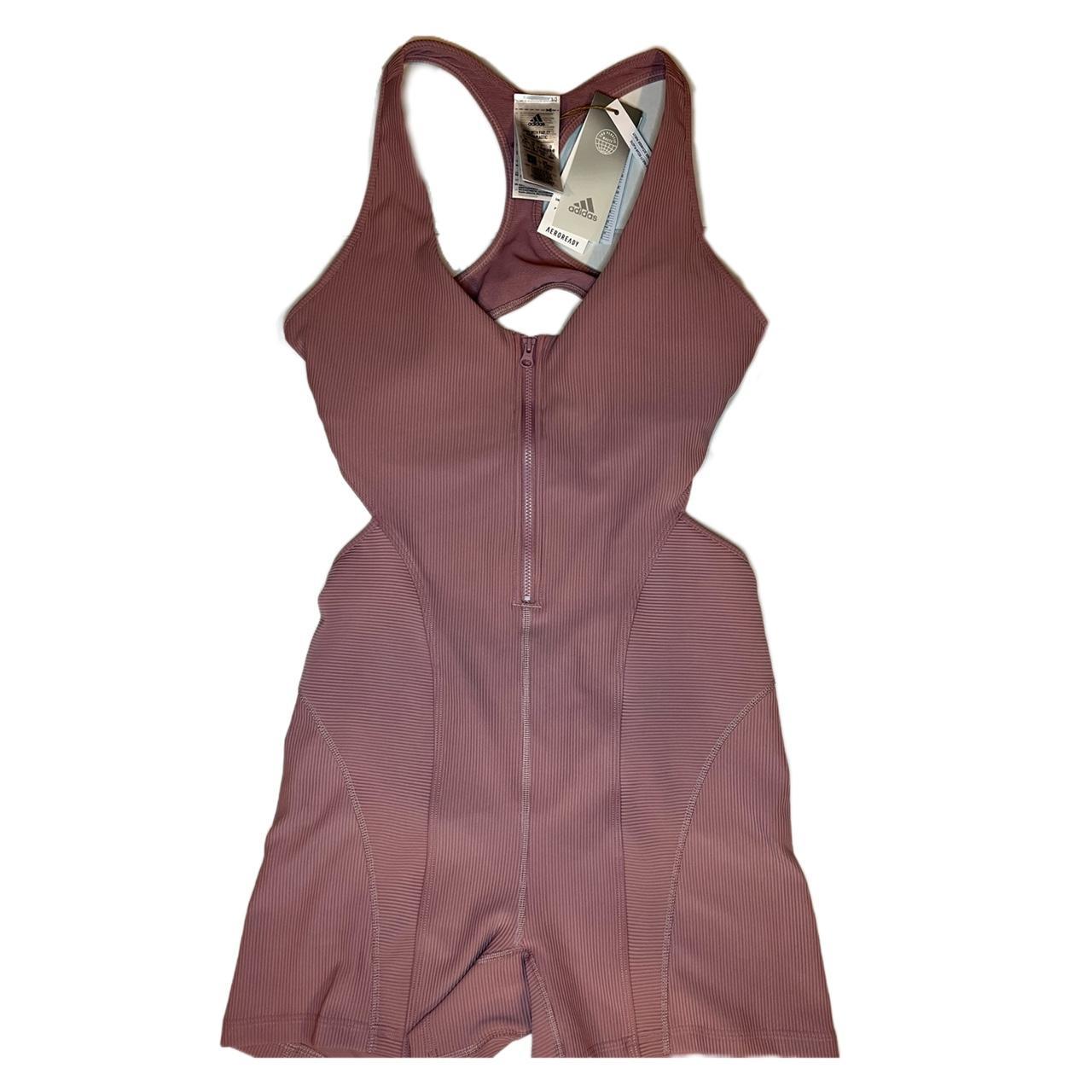 adidas bodysuit pink