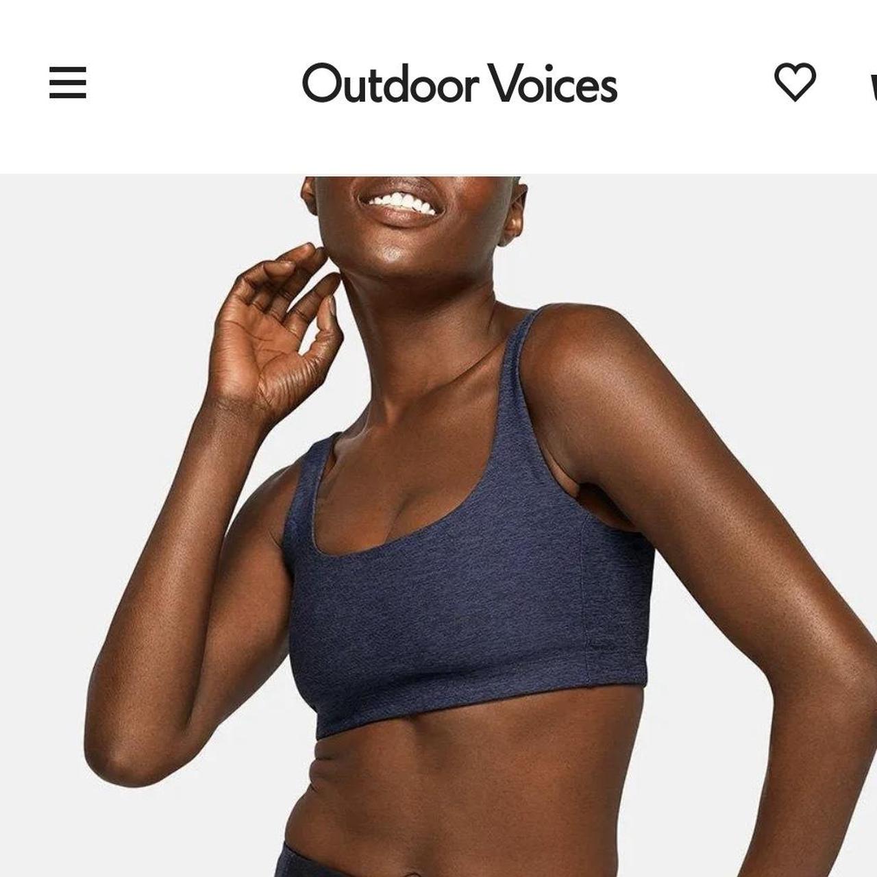 Outdoor voices double time bra in black (color - Depop