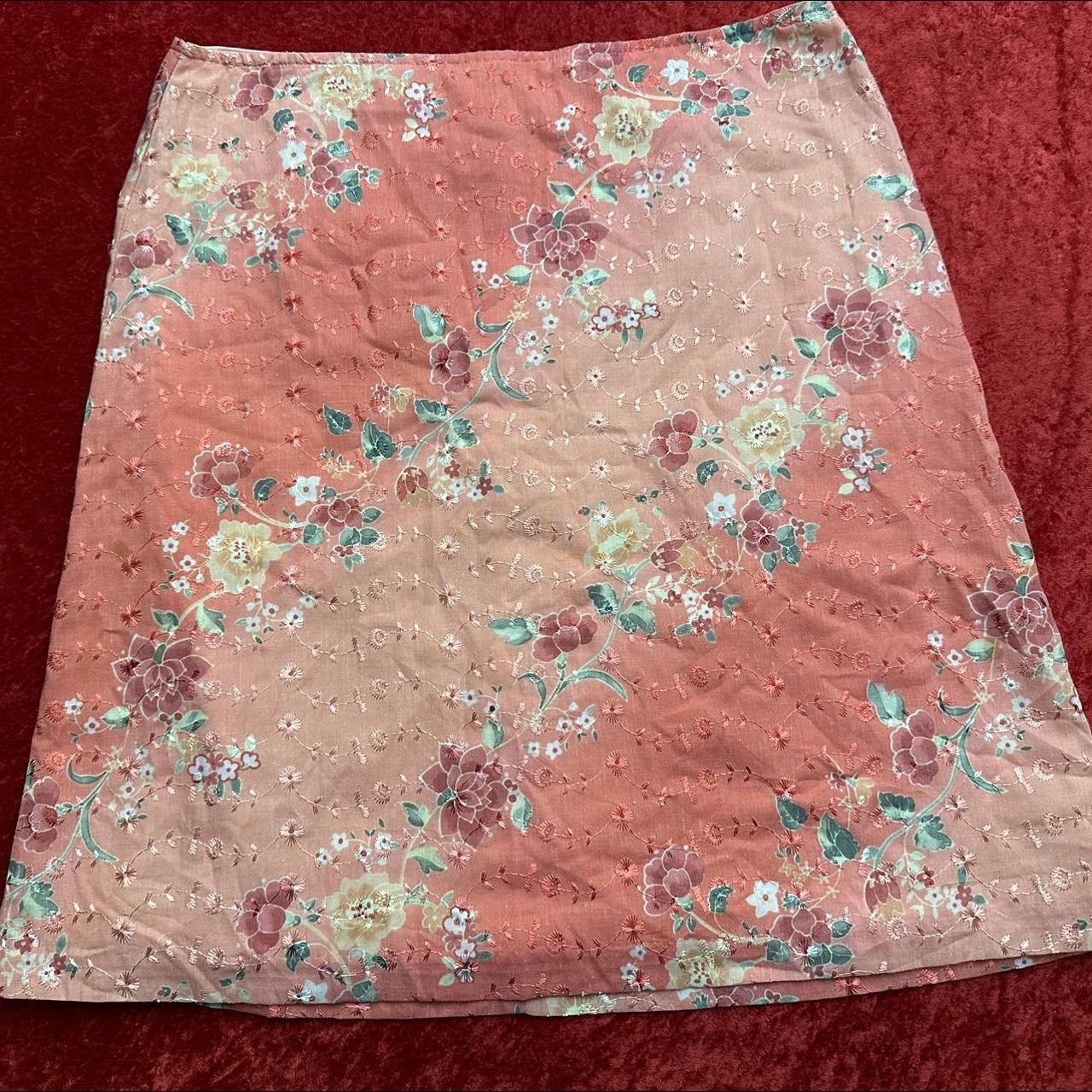 JCPenney Women's Pink Skirt Depop