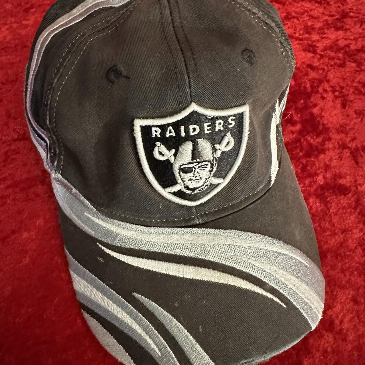 OAKLAND RAIDERS leather vintage hat NFL Raider - Depop