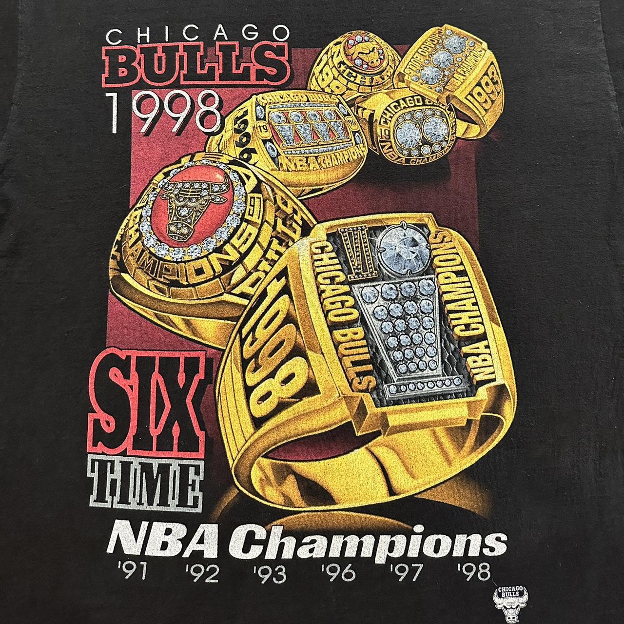 Pro Player vintage NBA Chicago Bulls Six Rings shirt, Men's Fashion, Tops &  Sets, Formal Shirts on Carousell