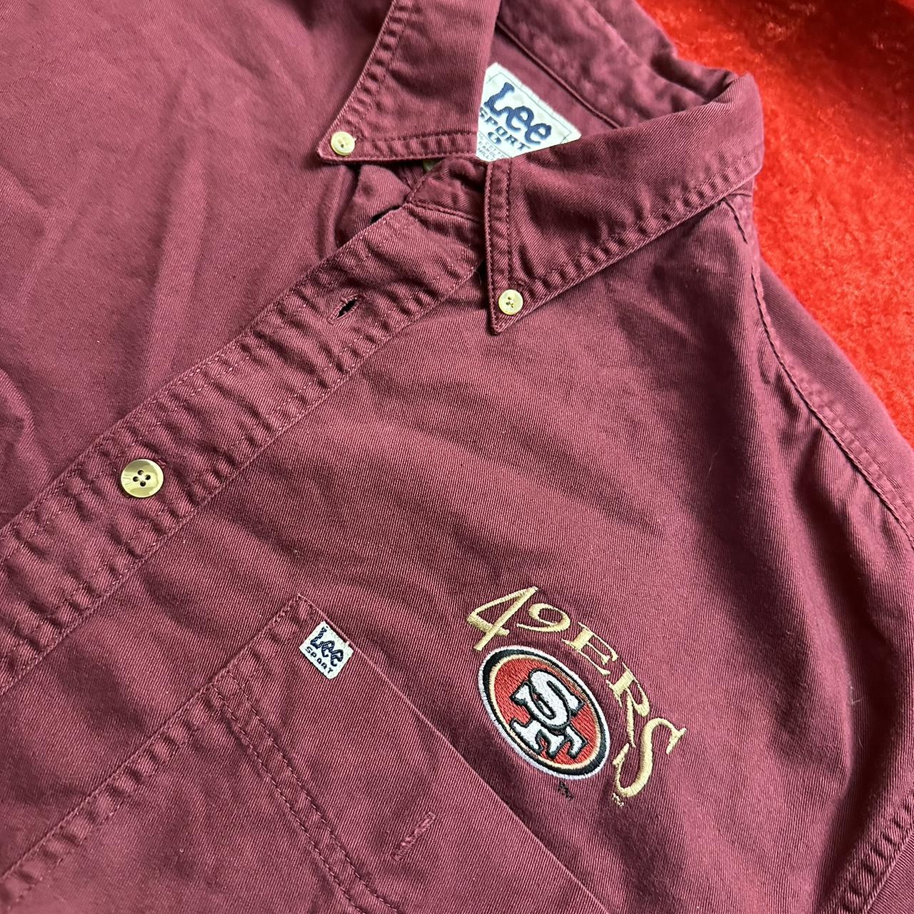 Vintage San Francisco 49ers Long Sleeve Button Polo... - Depop