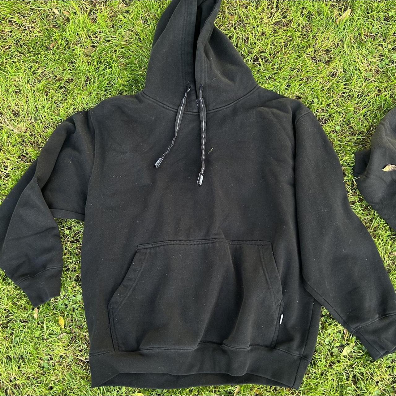 True Black pro club hoodie Condition:... - Depop