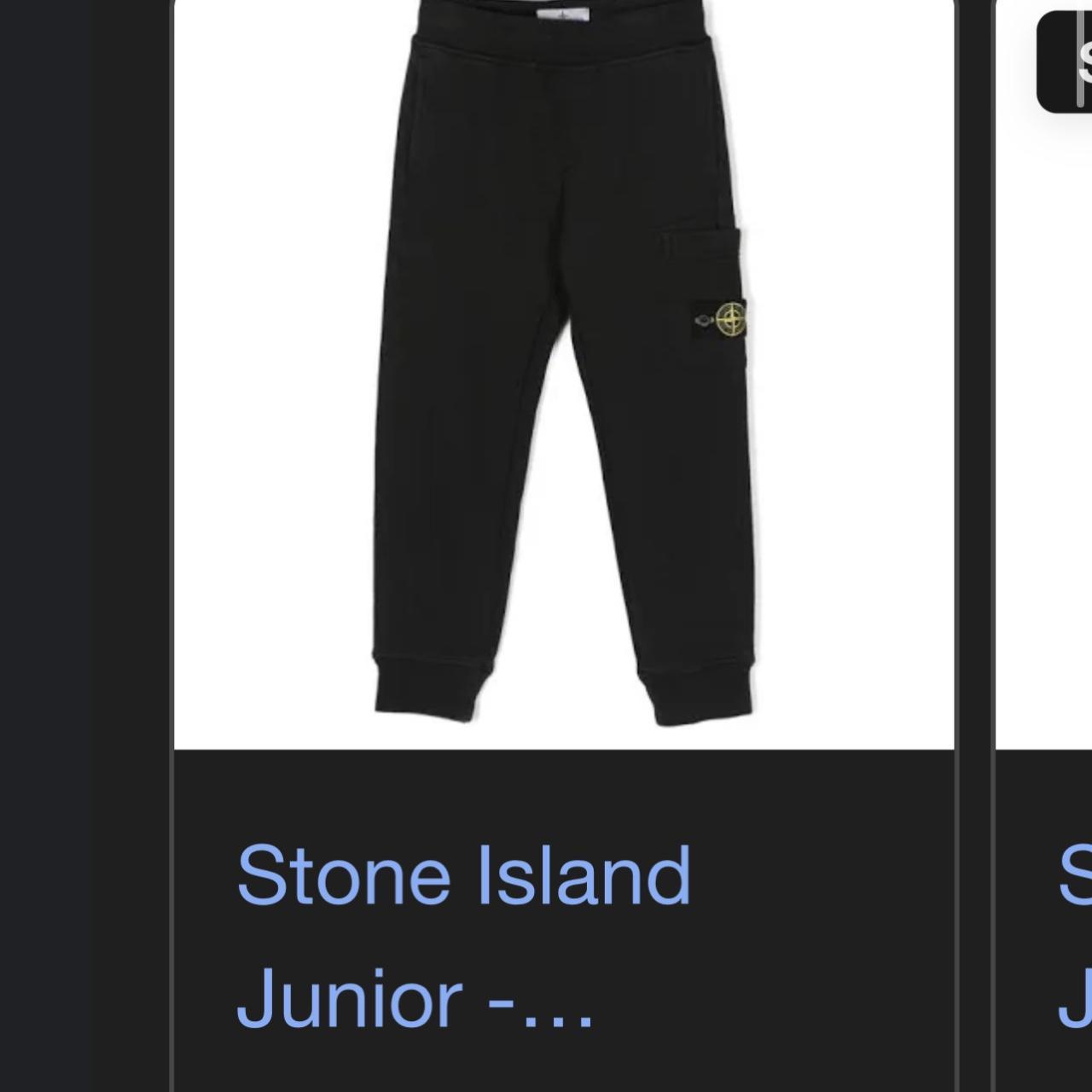 Stone island kids on sale joggers