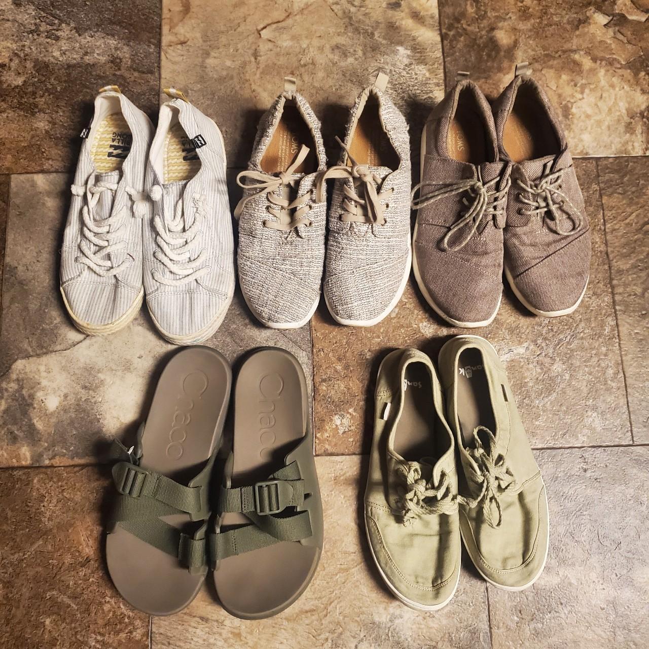 Chaco Size 8.5 Sanuk Size 8.5 Toms Size 8.5 and Depop