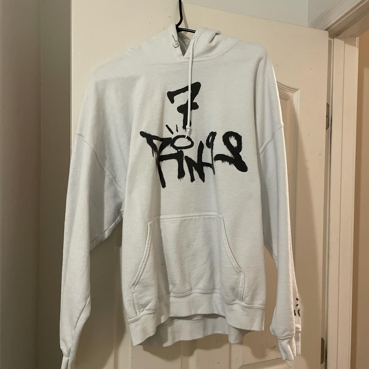 Ariana grande white hoodie Clearance