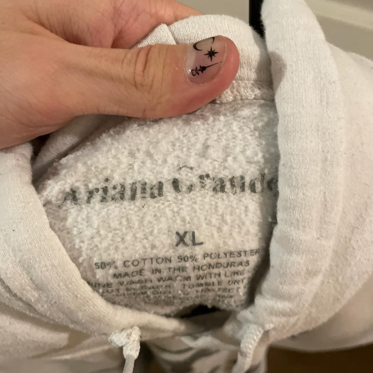 White ariana grande hoodie Clearance