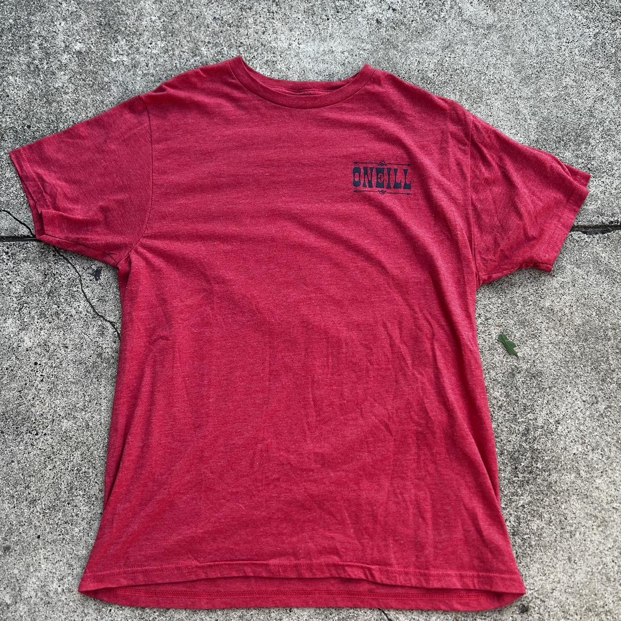 O’Neill tee Red Good condition Size: L - Depop