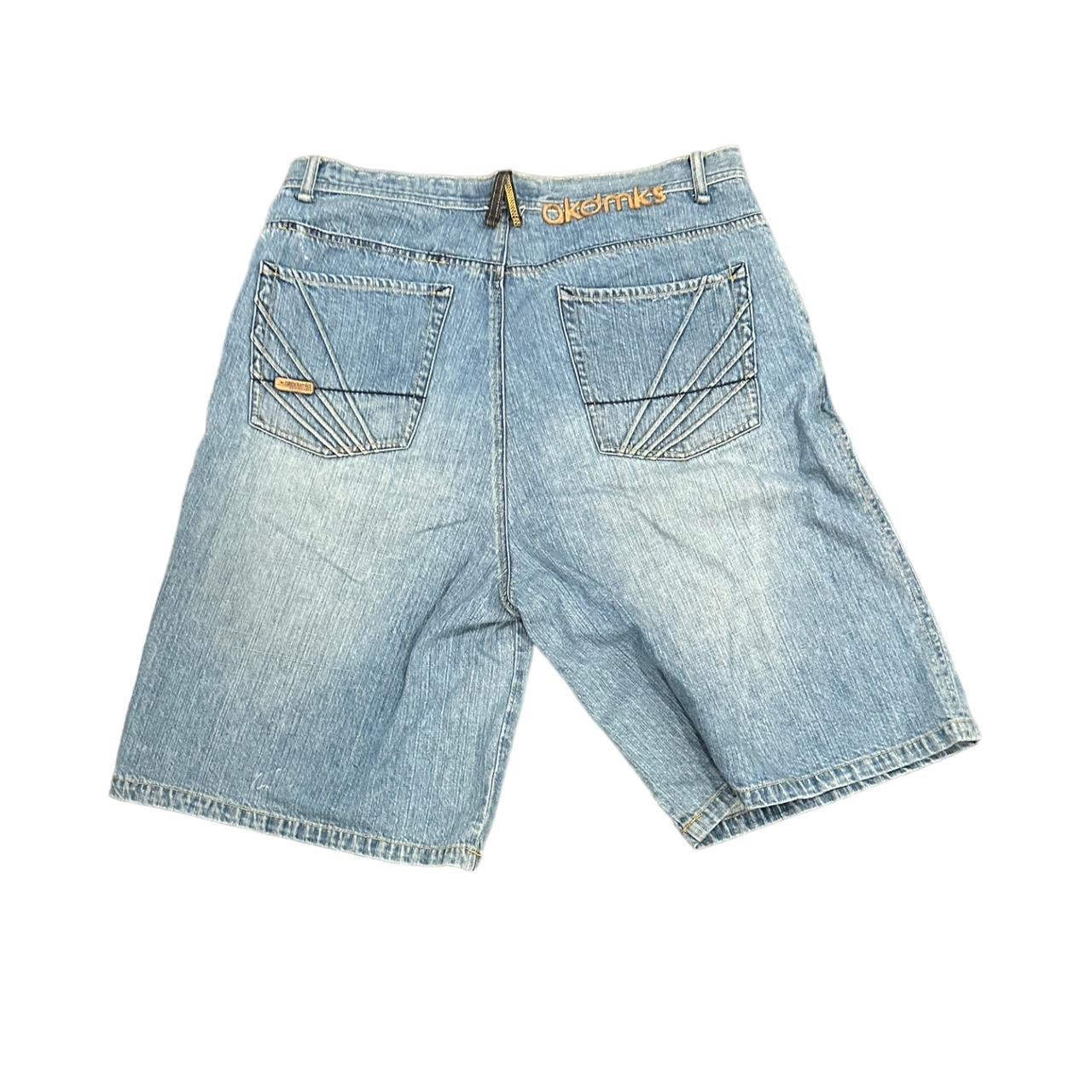 jesse pinkman blue embroidered akademiks jorts... - Depop