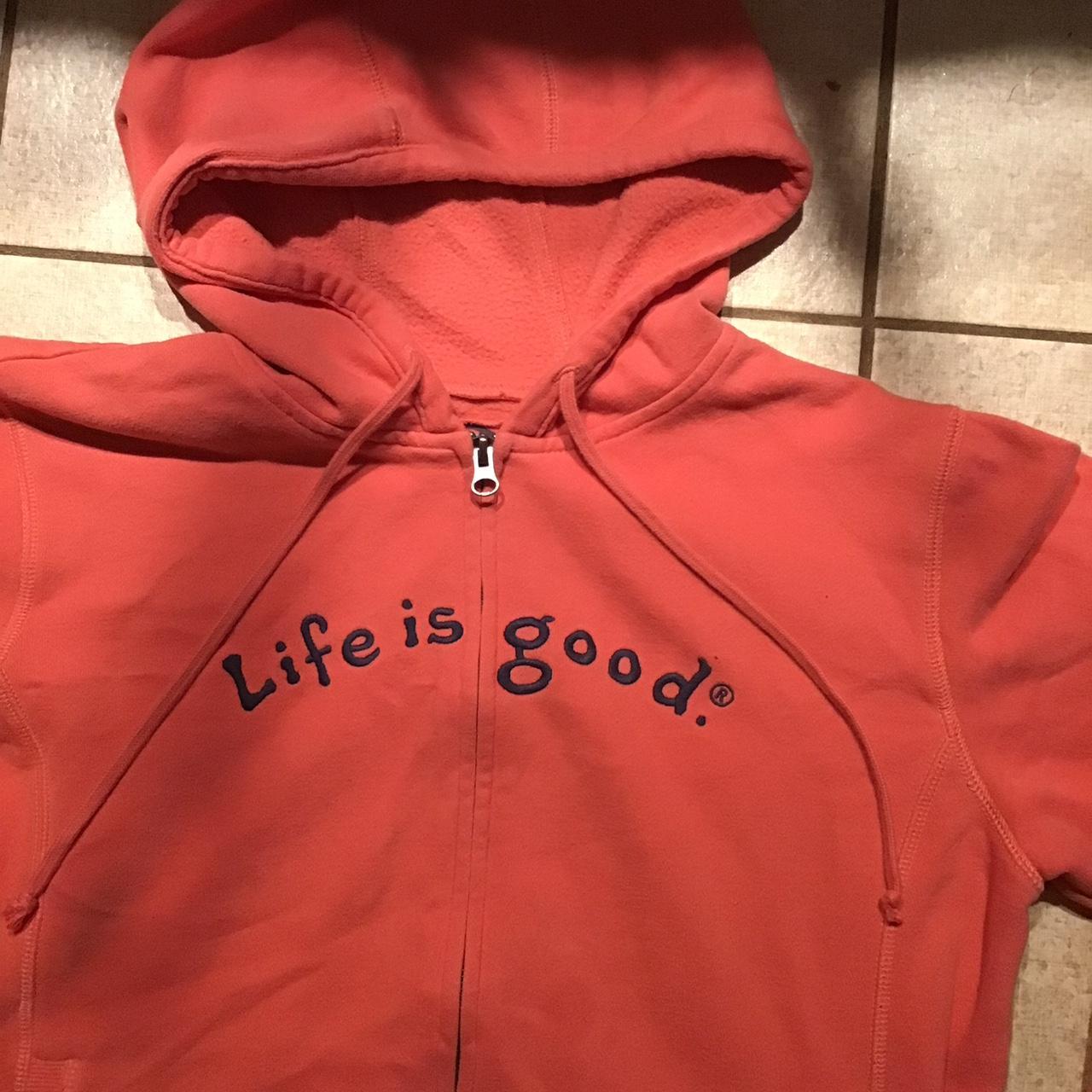 Life is 2024 good orange hoodie