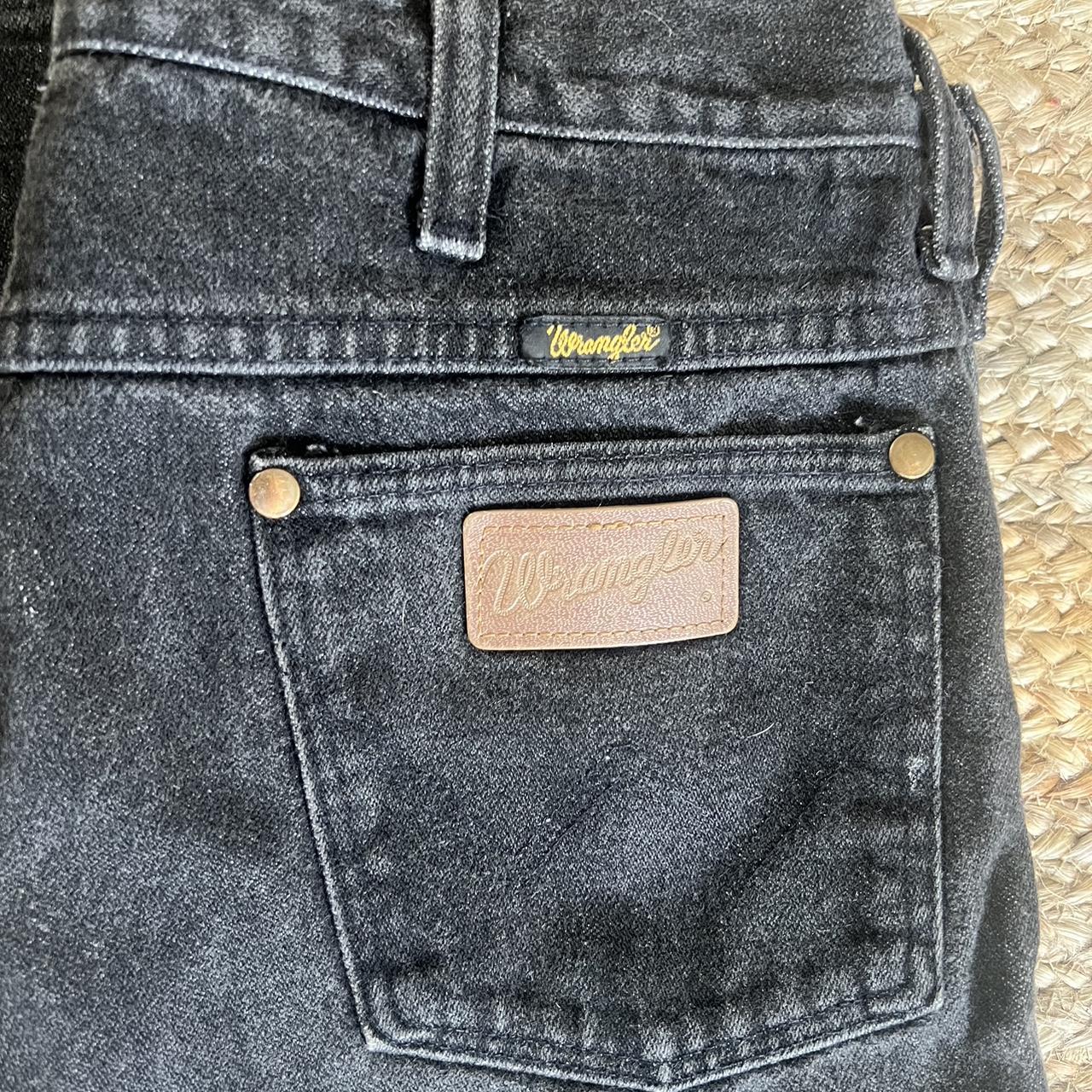 Wrangler Men's Black Jeans Depop