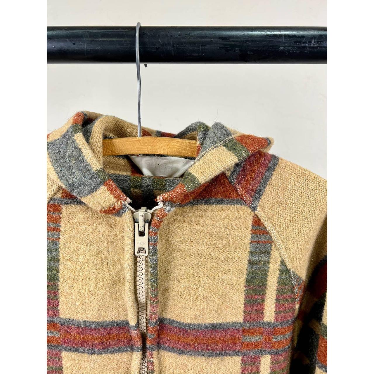 Vintage 70s Woolrich Hooded Wool Jacket -... - Depop