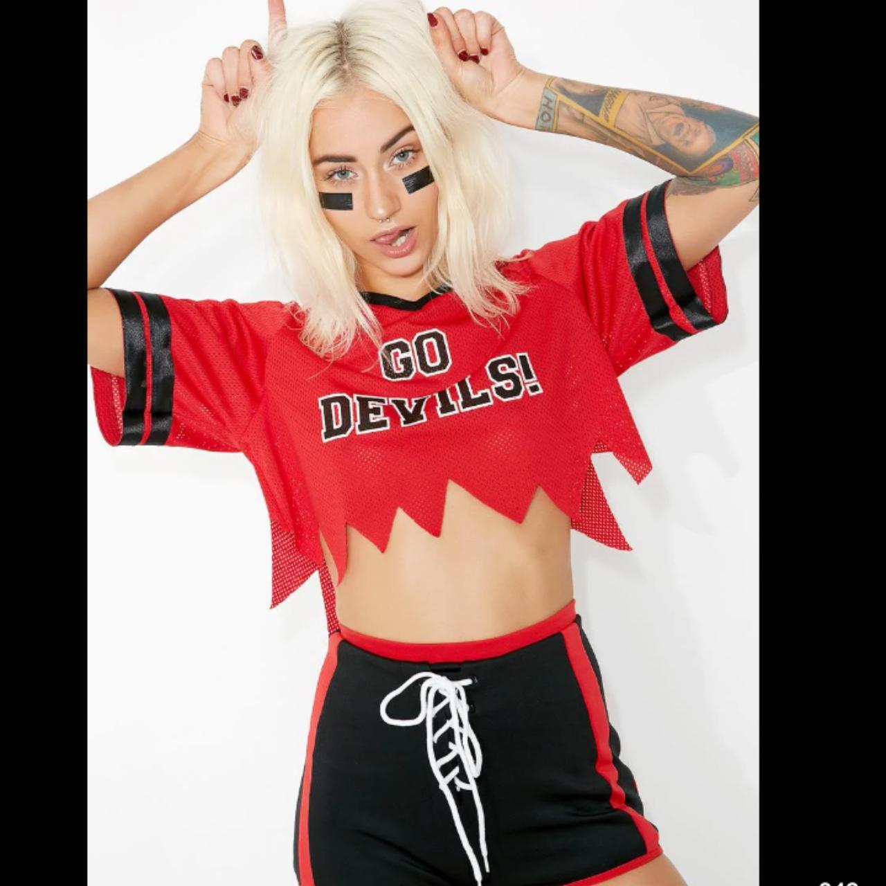 Go Devils set from Dolls Kill Small Sexy football... - Depop