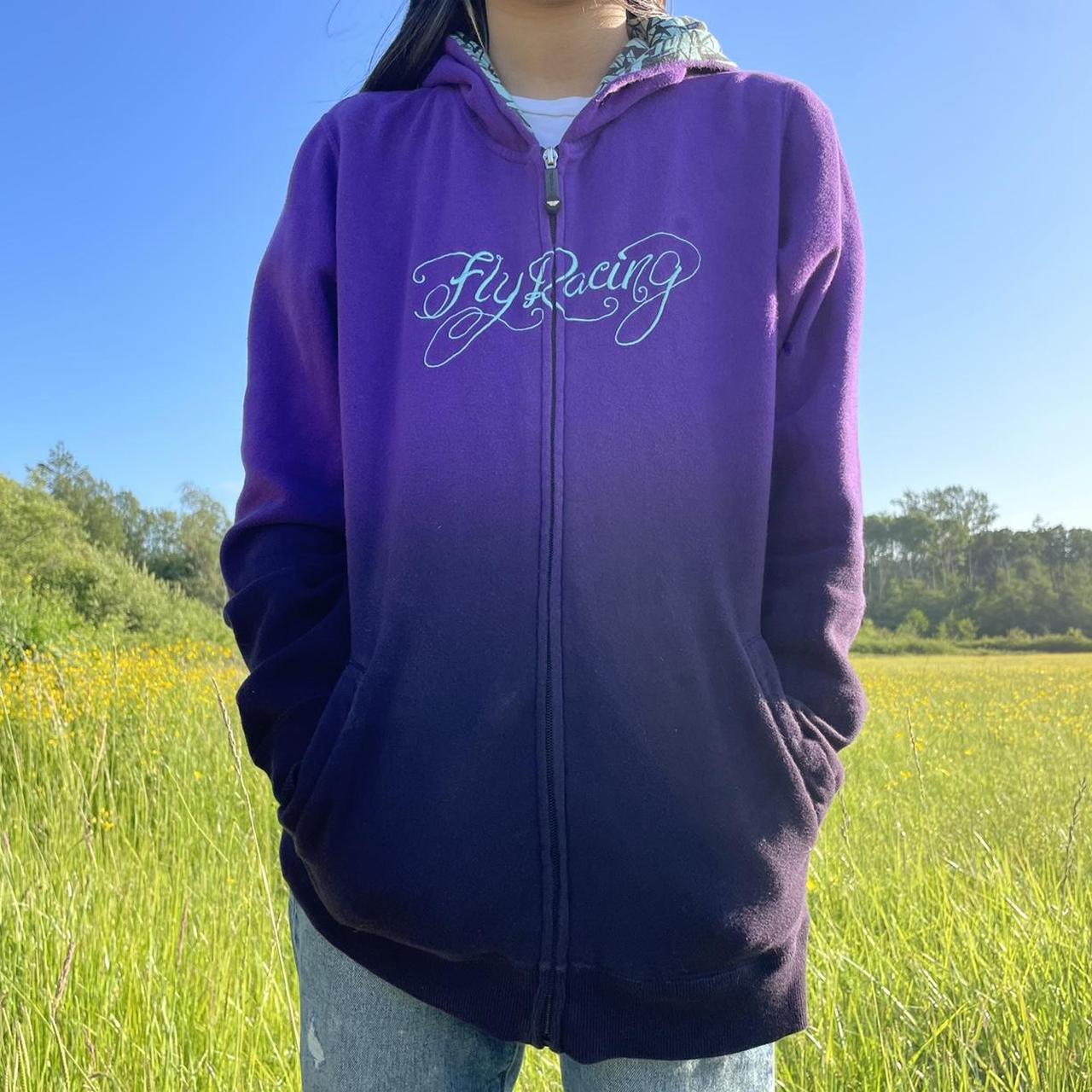 Teal and purple discount hoodie